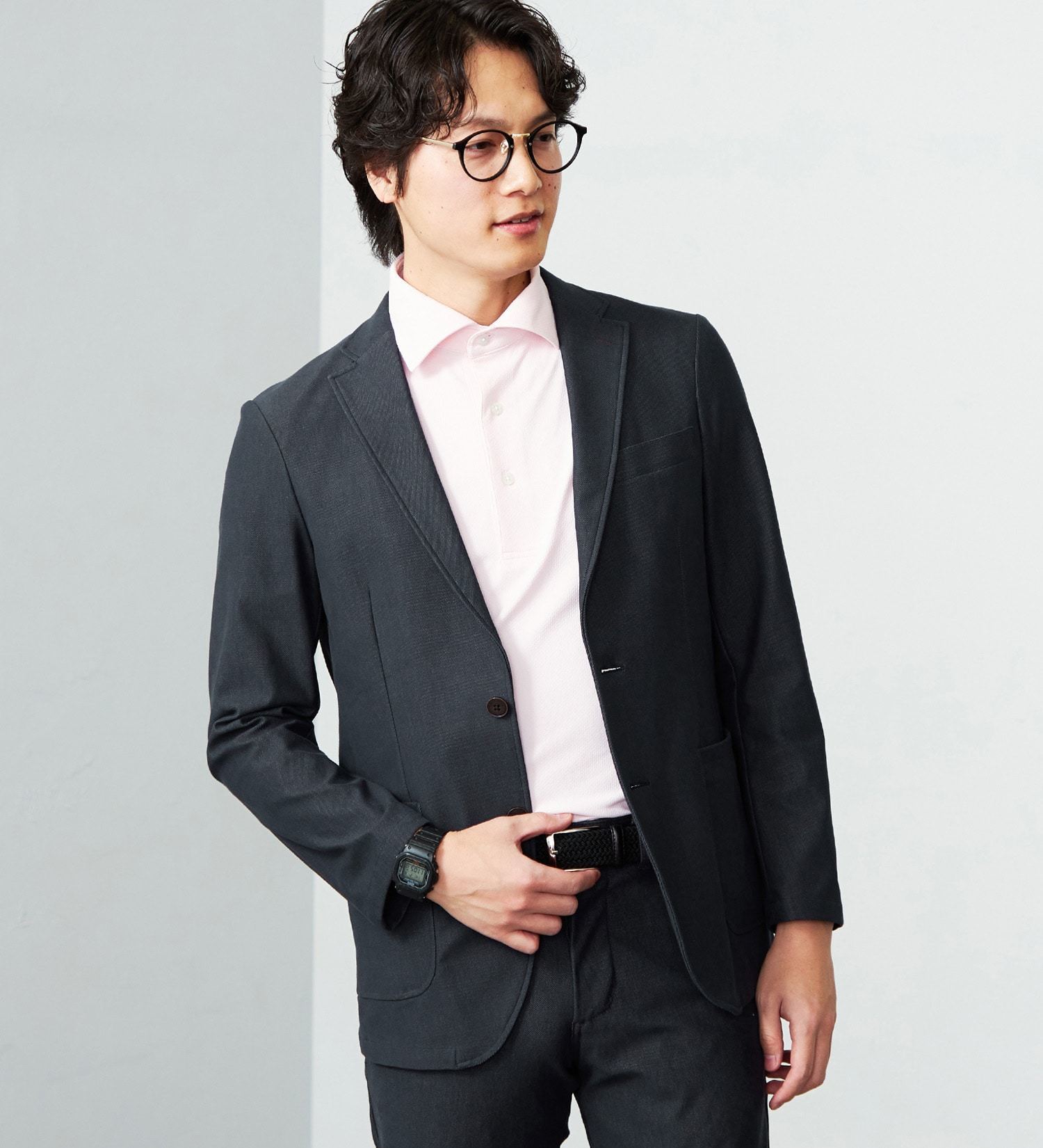 EDWIN(エドウイン)の【大きいサイズ】デニスラ テーラードジャケット ストレッチ ビジネス【ヴィンテージ】|ジャケット/アウター/テーラードジャケット/メンズ|インディゴブルー