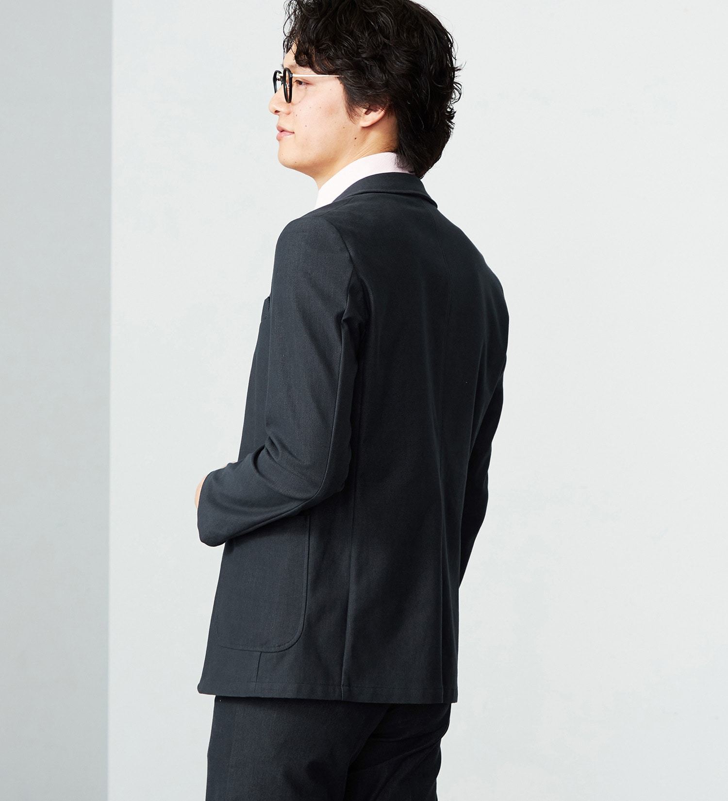 EDWIN(エドウイン)の【大きいサイズ】デニスラ テーラードジャケット ストレッチ ビジネス【ヴィンテージ】|ジャケット/アウター/テーラードジャケット/メンズ|インディゴブルー