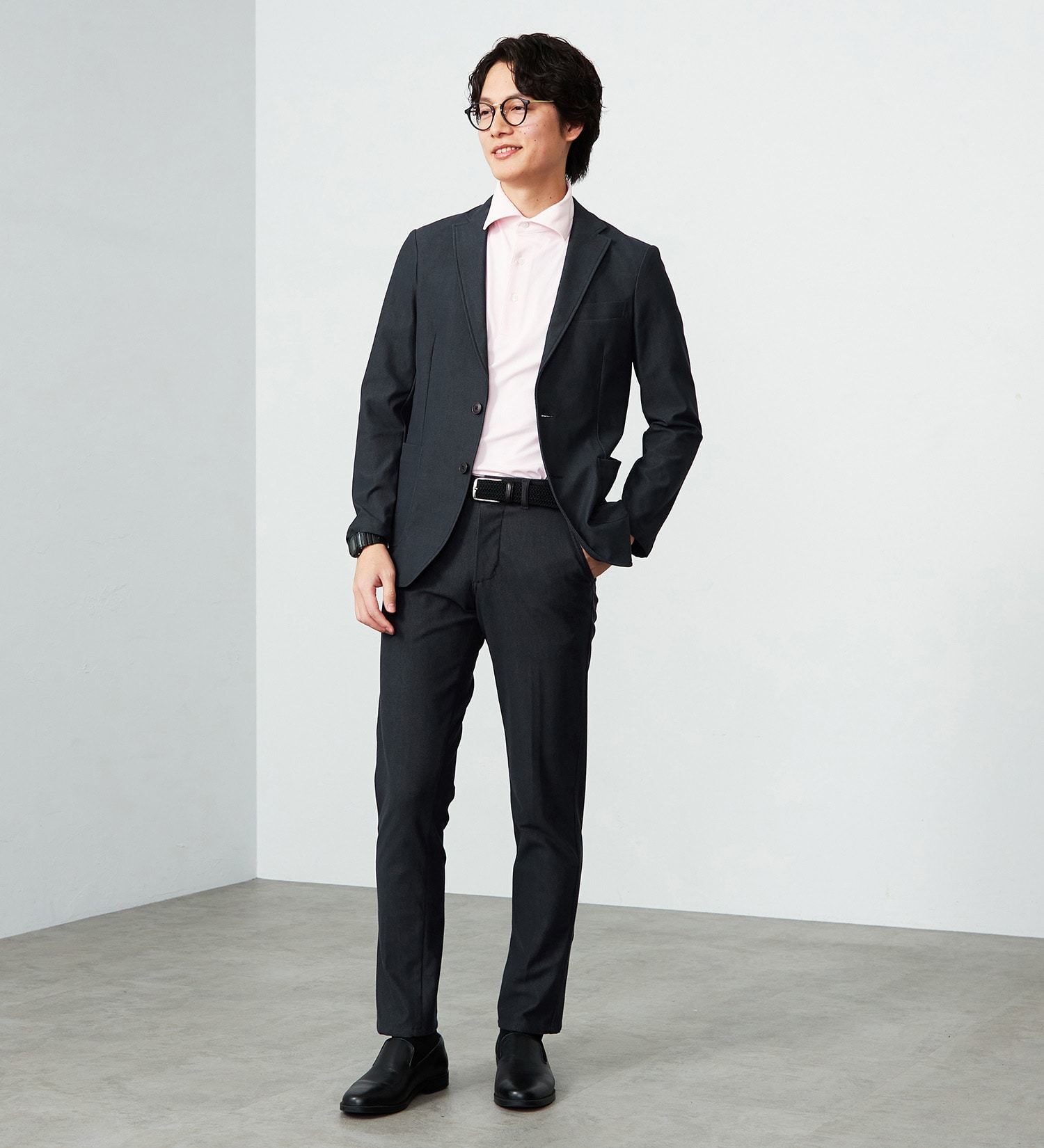 EDWIN(エドウイン)の【大きいサイズ】デニスラ テーラードジャケット ストレッチ ビジネス【ヴィンテージ】|ジャケット/アウター/テーラードジャケット/メンズ|インディゴブルー