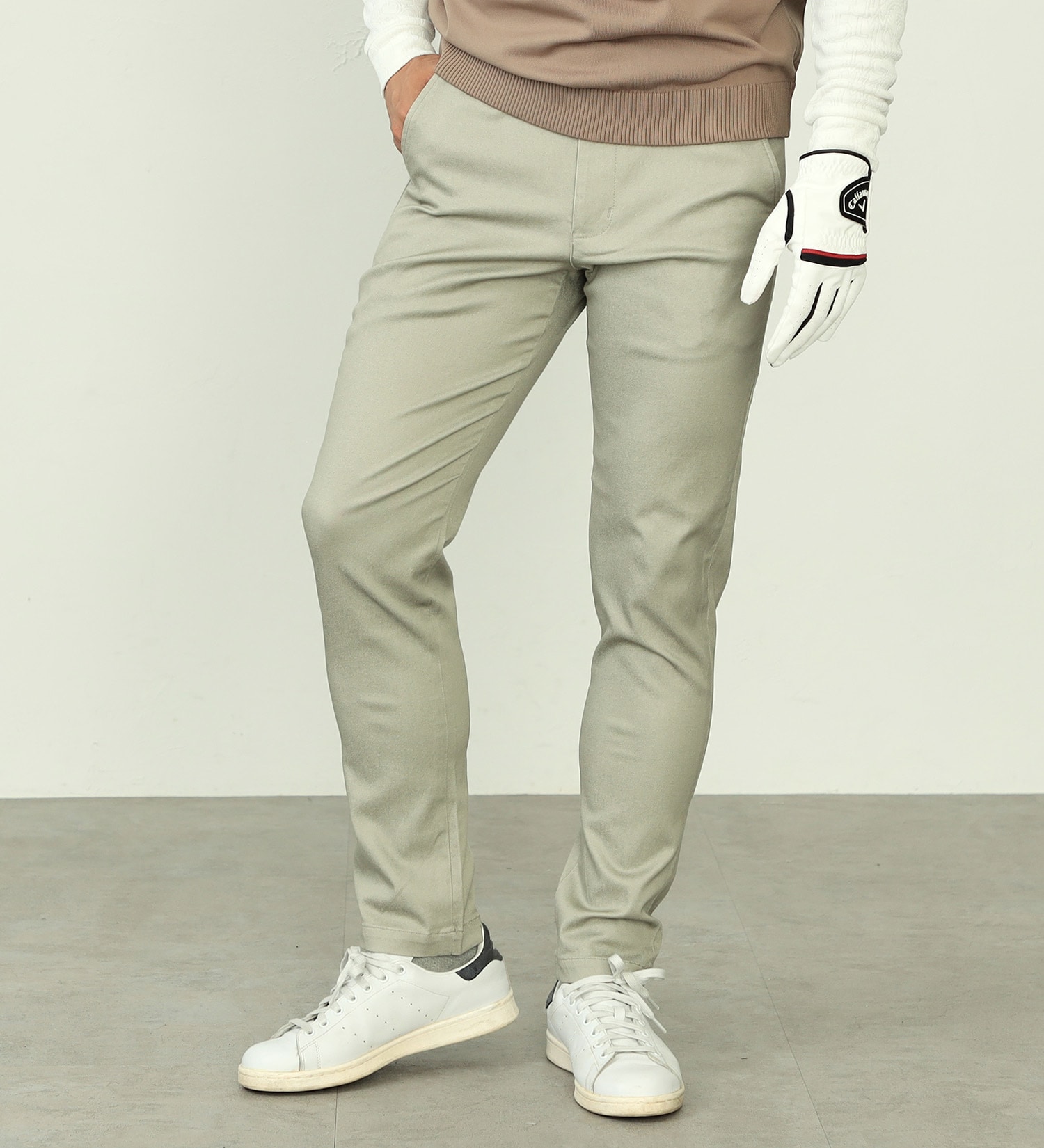 エドウィンゴルフ　ゴルフスカート　オリーブ色　ポケット