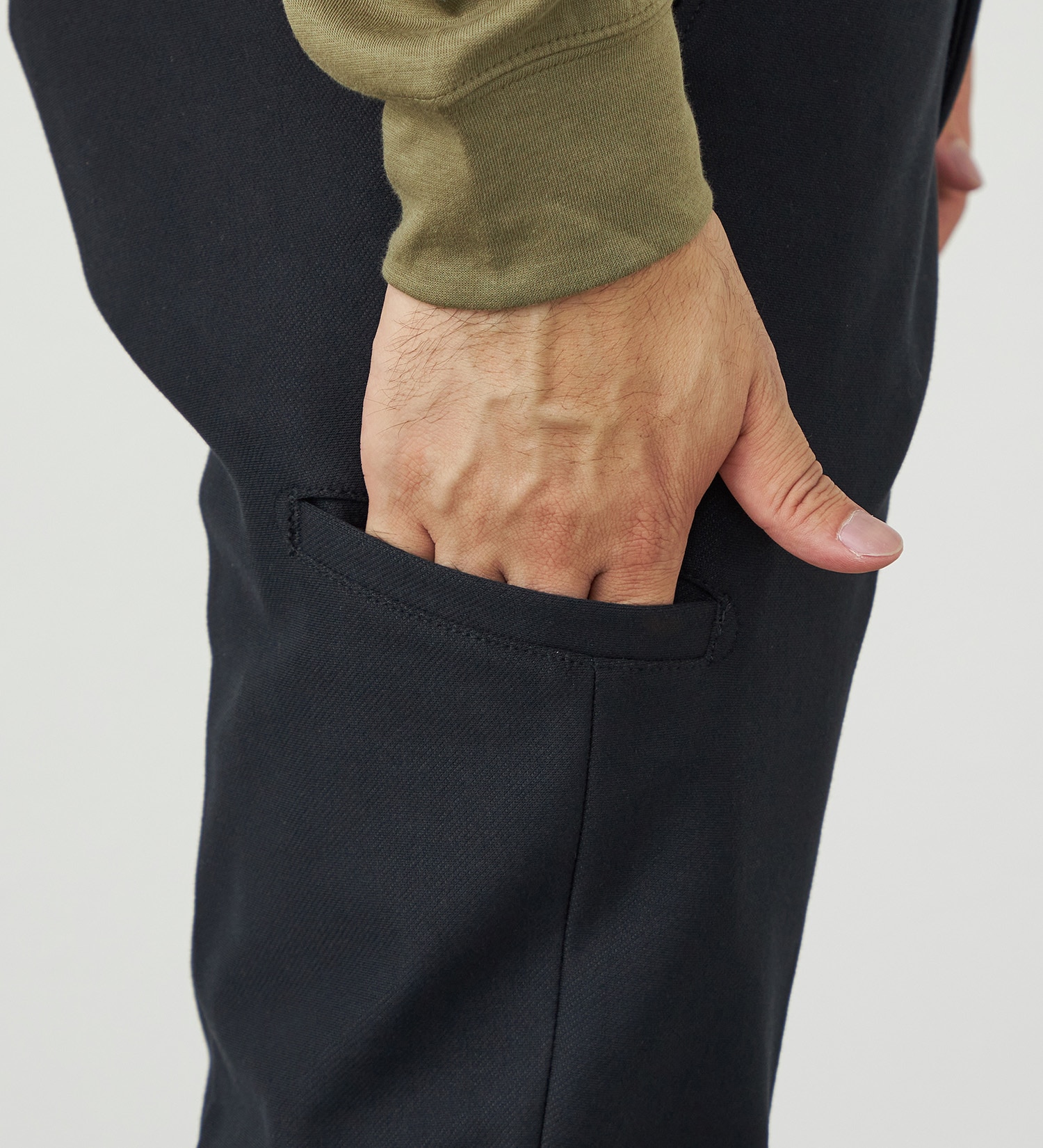 EDWIN(エドウイン)の【試着対象】EDWIN GOLF スリムテーパードパンツ|パンツ/パンツ/メンズ|ブラック