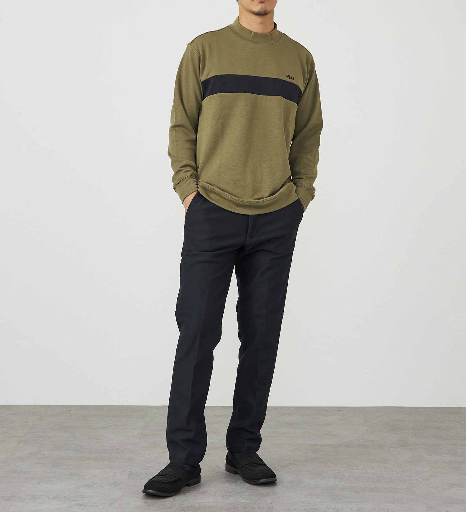 EDWIN(エドウイン)の【試着対象】EDWIN GOLF スリムテーパードパンツ|パンツ/パンツ/メンズ|ブラック