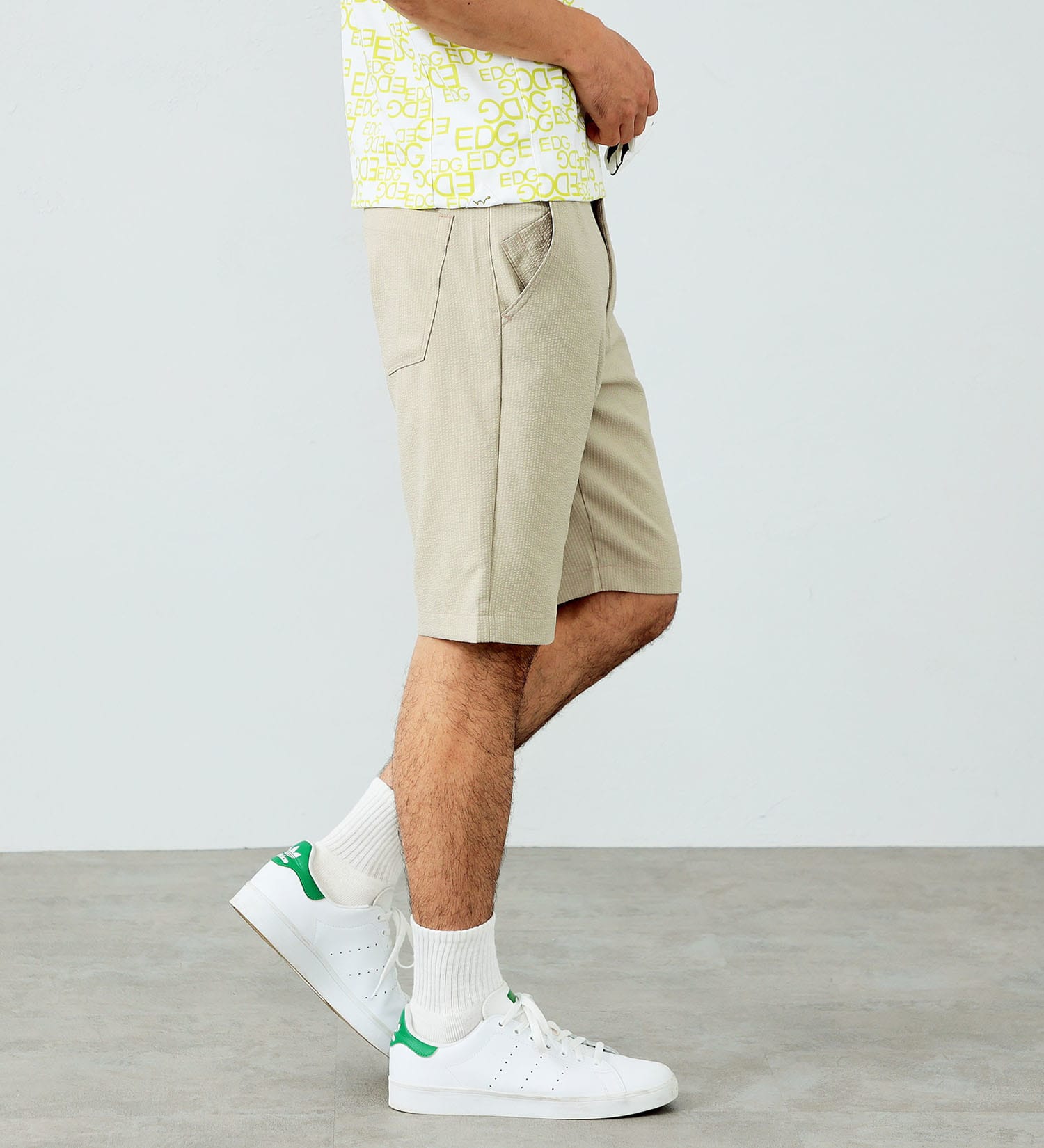 EDWIN(エドウイン)の【試着対象】EDWIN GOLF エドウイン ゴルフ ショートパンツ シアサッカー|パンツ/パンツ/メンズ|ベージュ