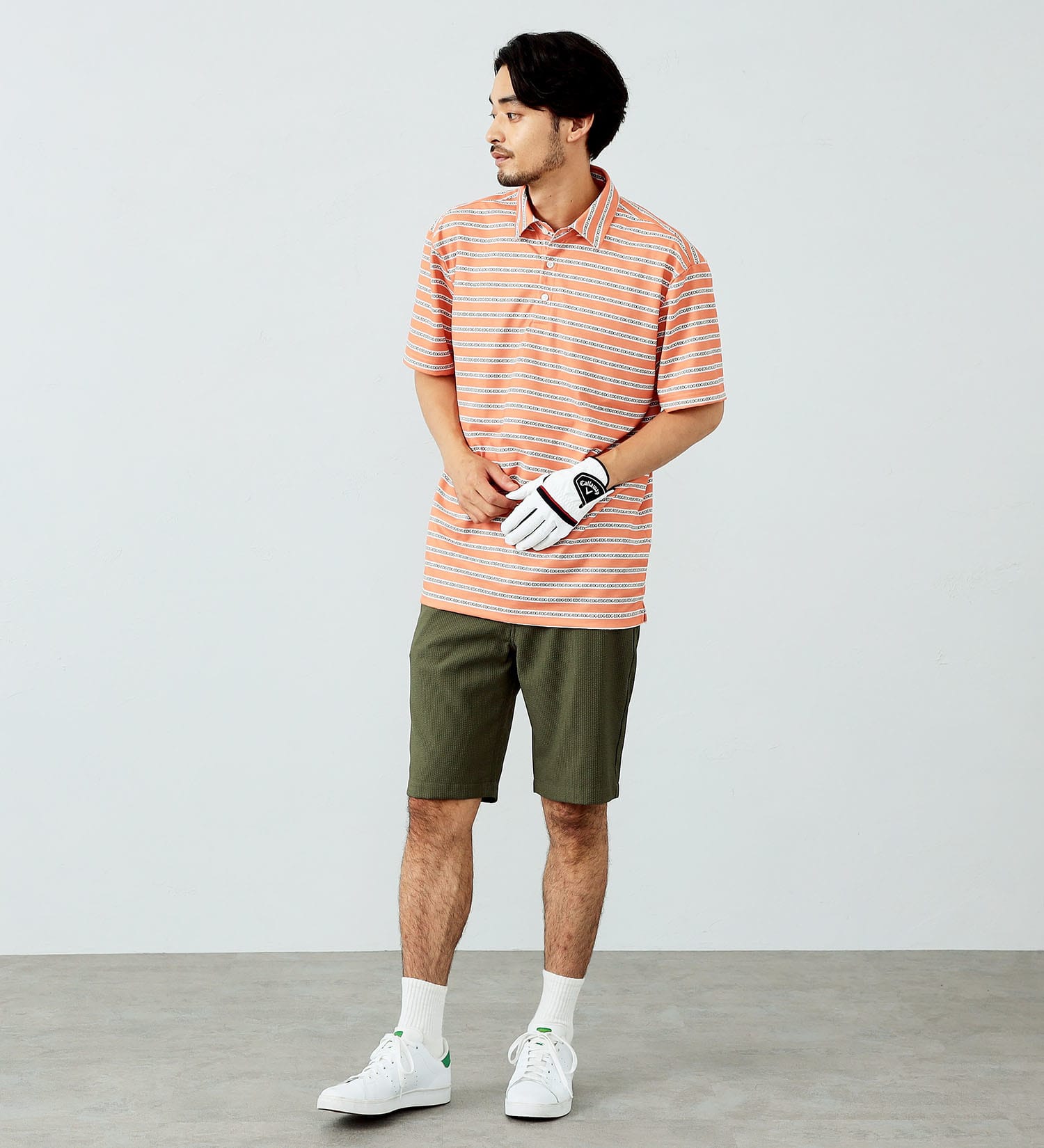 EDWIN(エドウイン)の【試着対象】EDWIN GOLF エドウイン ゴルフ ショートパンツ シアサッカー|パンツ/パンツ/メンズ|オリーブ