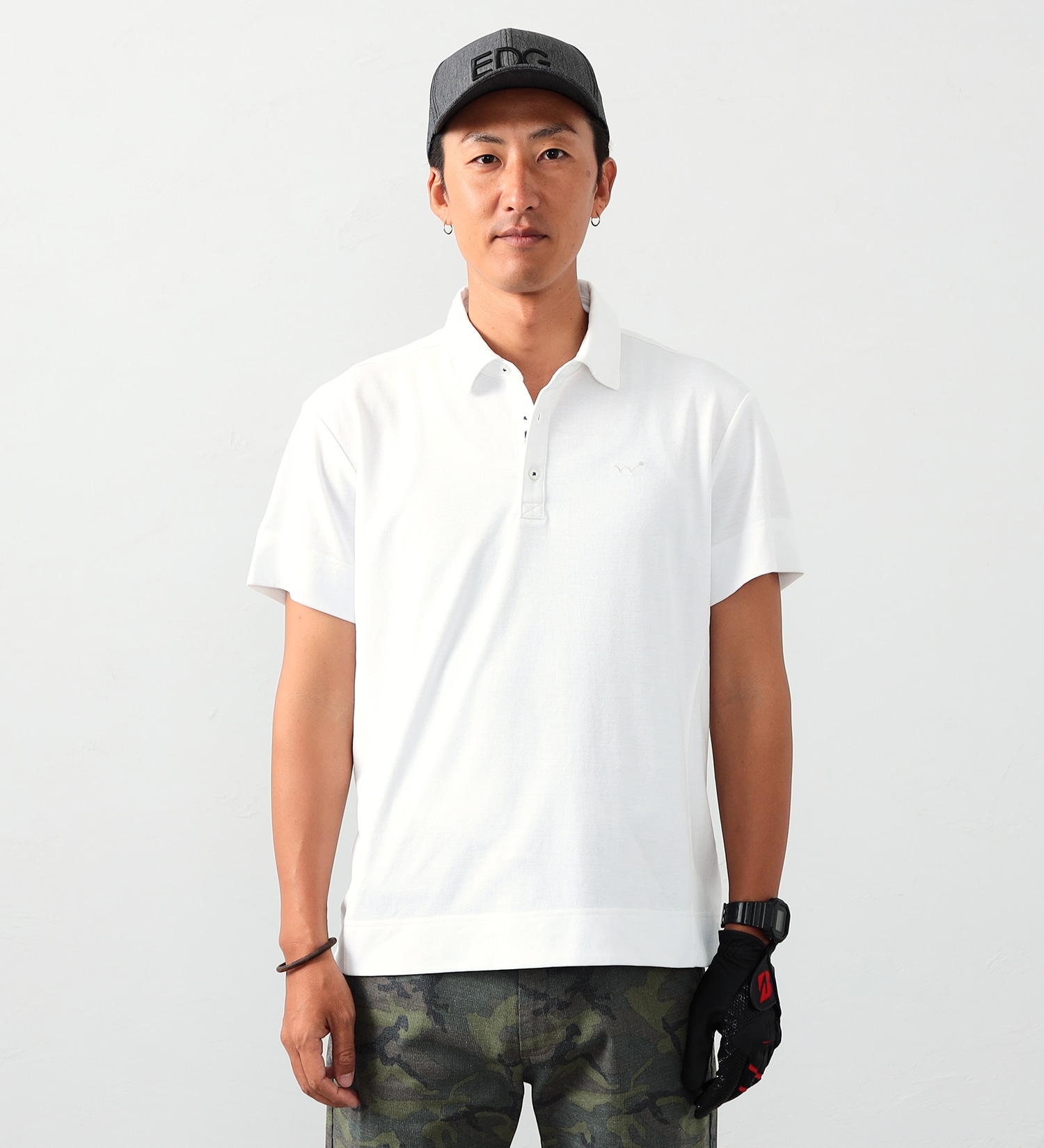 EDWIN(エドウイン)の【サマーセール】EDWIN GOLF エドウイン ゴルフ ポロシャツ 半袖|トップス/ポロシャツ/メンズ|ホワイト