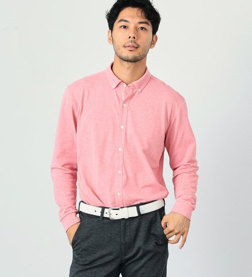 EDWIN(エドウイン)のEDWIN GOLF エドウイン ゴルフ ニットシャツ 長袖|トップス/ポロシャツ/メンズ|ピンク