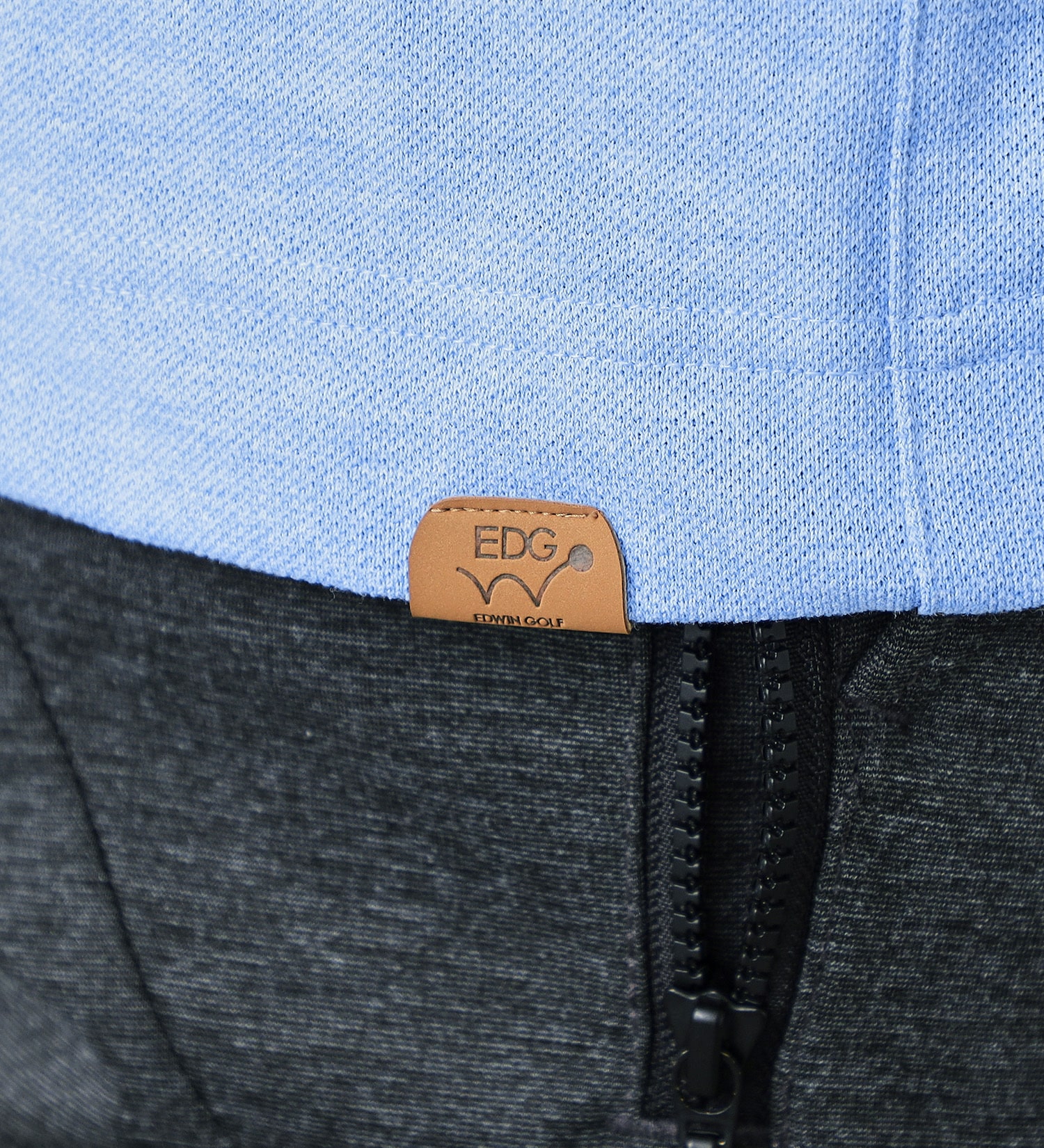 EDWIN(エドウイン)のEDWIN GOLF エドウイン ゴルフ ニットシャツ 長袖|トップス/ポロシャツ/メンズ|サックスブルー