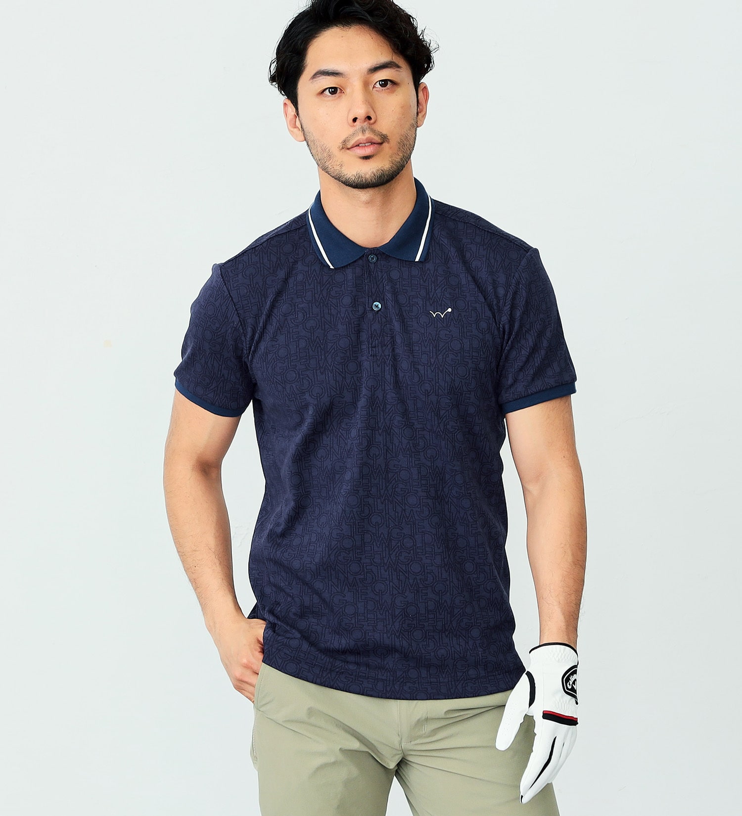 【FINAL SALE】EDWIN GOLF ジャガードポロシャツ 半袖