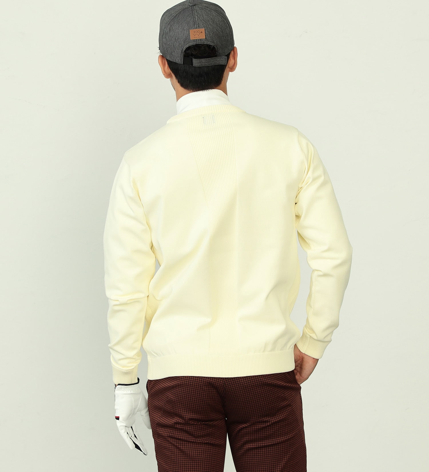 EDWIN(エドウイン)の【FINAL SALE】EDWIN　GOLF　クルーネックニット【UVカット/高ストレッチ性/吸水速乾】|トップス/ニット/セーター/メンズ|クリーム