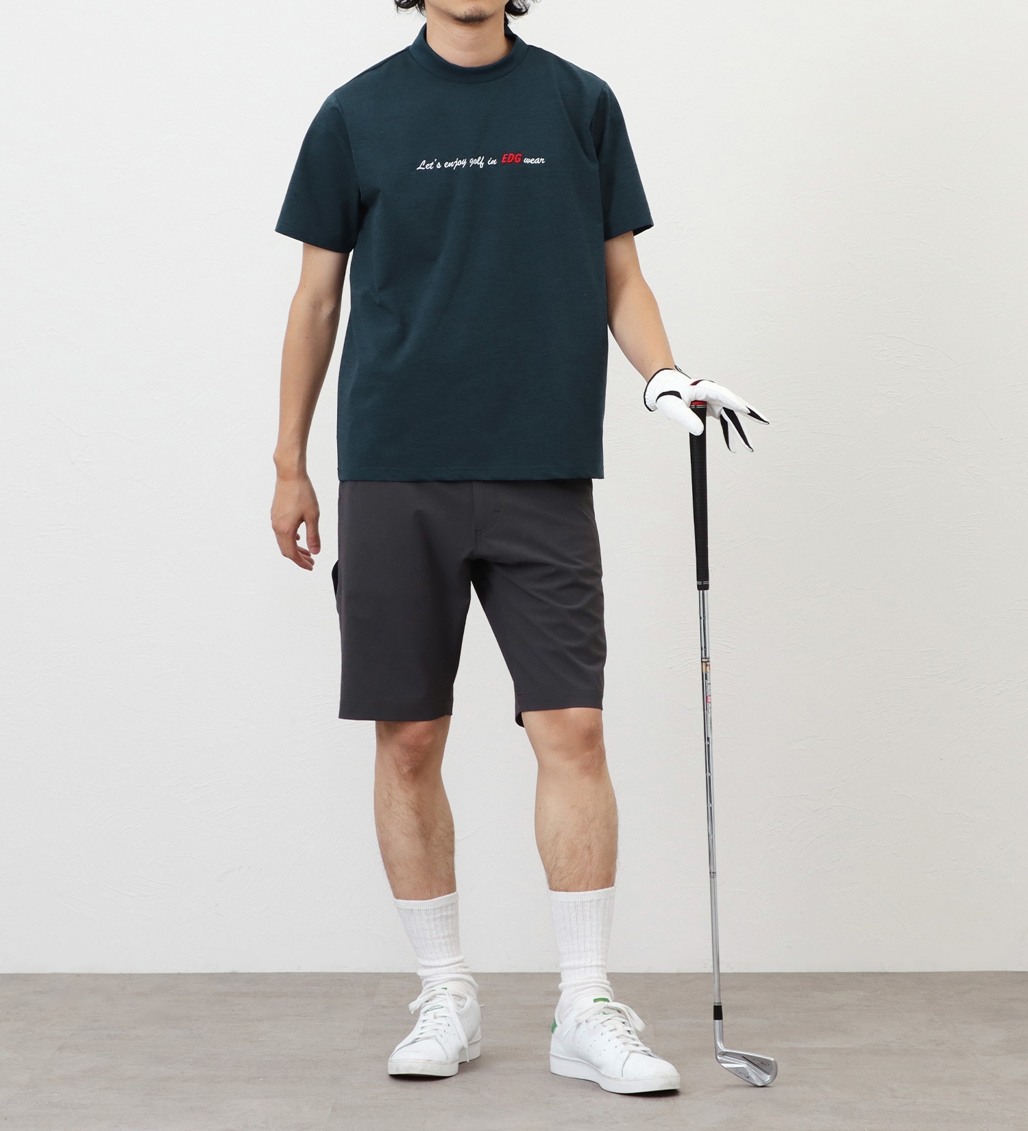 EDWIN(エドウイン)のEDWIN GOLF モックネックTシャツ【吸水速乾】|トップス/Tシャツ/カットソー/メンズ|ネイビー