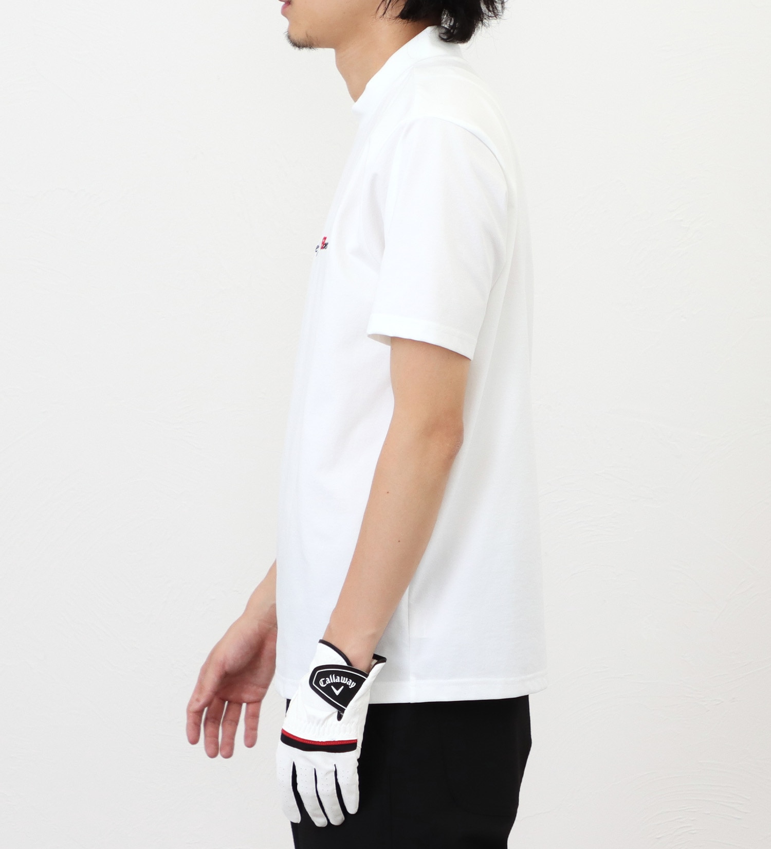 EDWIN(エドウイン)のEDWIN GOLF モックネックTシャツ【吸水速乾】|トップス/Tシャツ/カットソー/メンズ|ホワイト