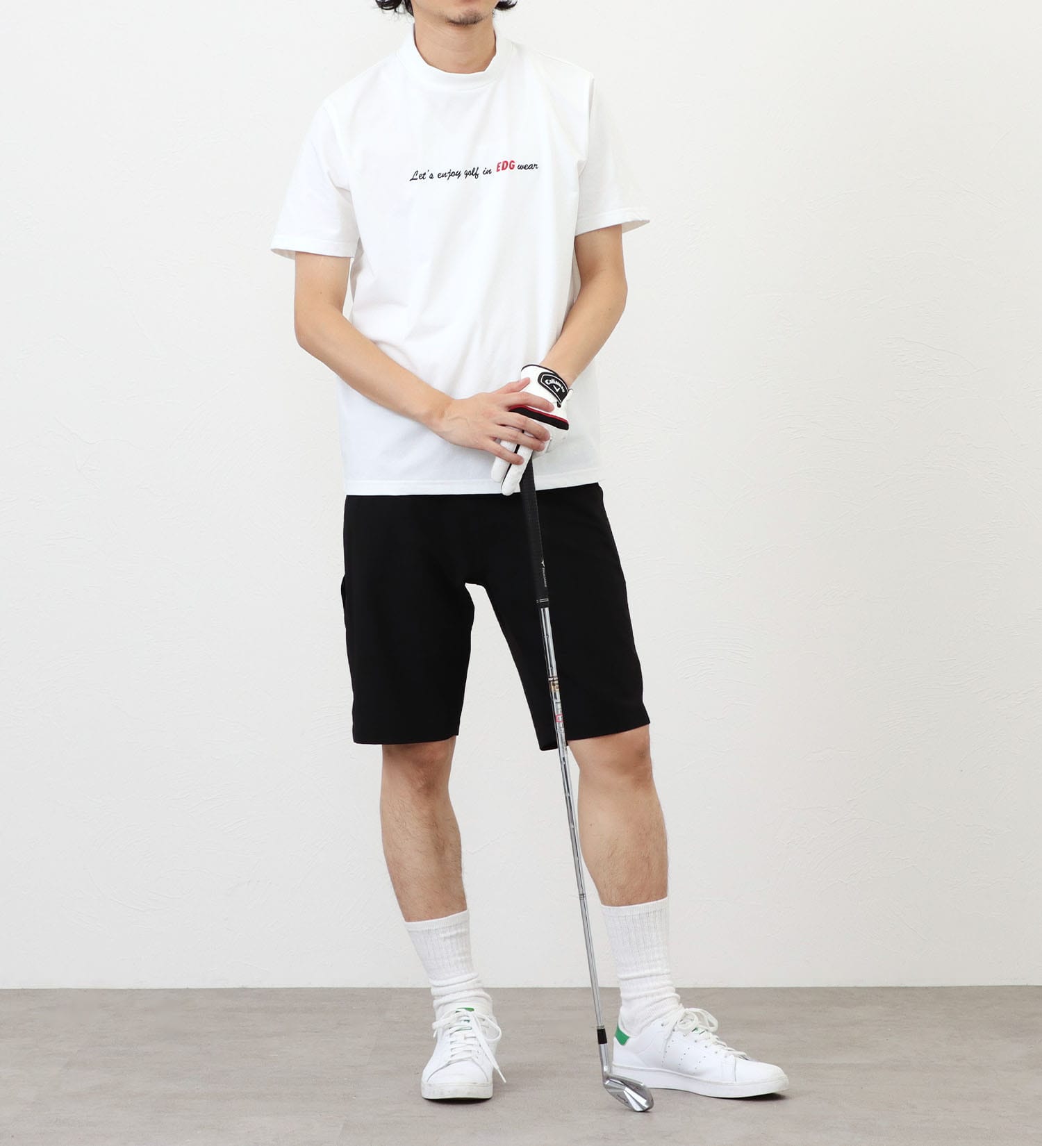 EDWIN(エドウイン)のEDWIN GOLF モックネックTシャツ【吸水速乾】|トップス/Tシャツ/カットソー/メンズ|ホワイト