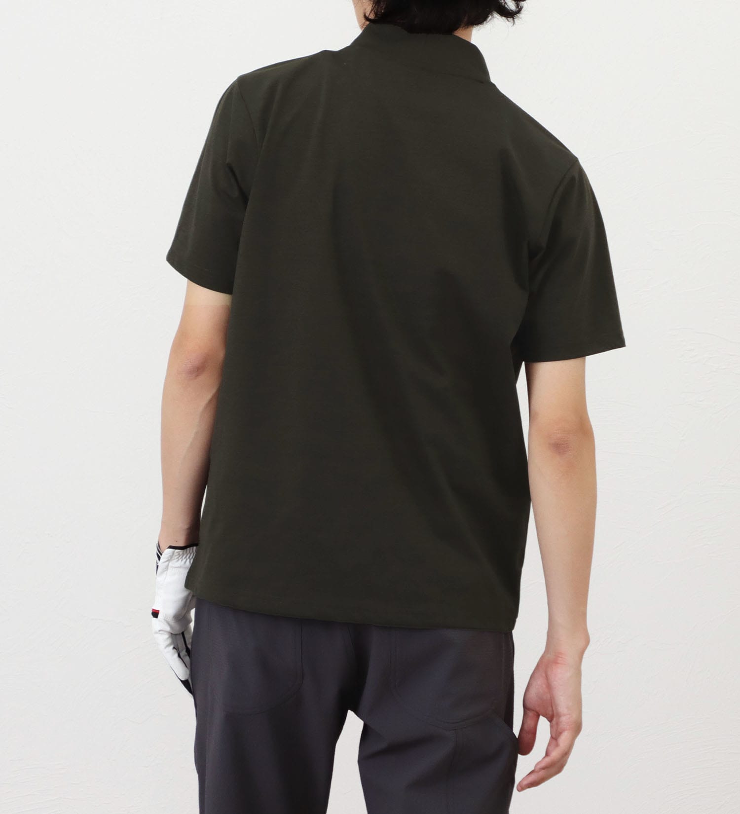 EDWIN(エドウイン)のEDWIN GOLF モックネックTシャツ【吸水速乾】|トップス/Tシャツ/カットソー/メンズ|チャコールグレー