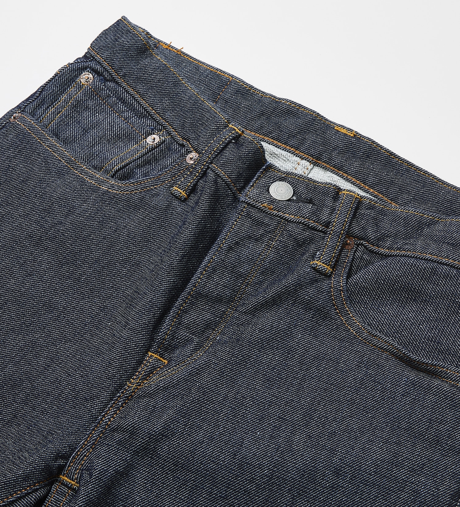 EDWIN(エドウイン)の【おまとめ割対象】【コンセプトショップ限定】SLIM TAPERED BOUCLE ボタンフライ 【レングス81.5cm】|パンツ/デニムパンツ/メンズ|インディゴブルー