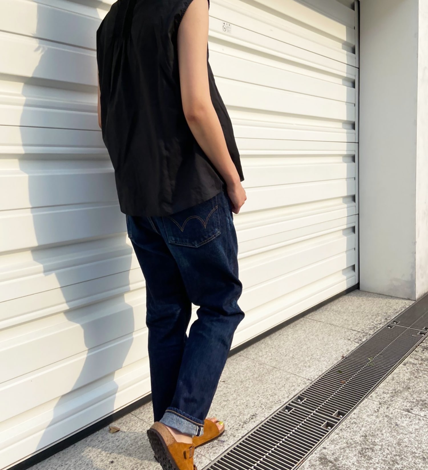 EDWIN(エドウイン)の【コンセプトショップ限定】SLIM TAPERED ボタンフライ 【レングス76.5cm】|パンツ/デニムパンツ/メンズ|濃色ブルー