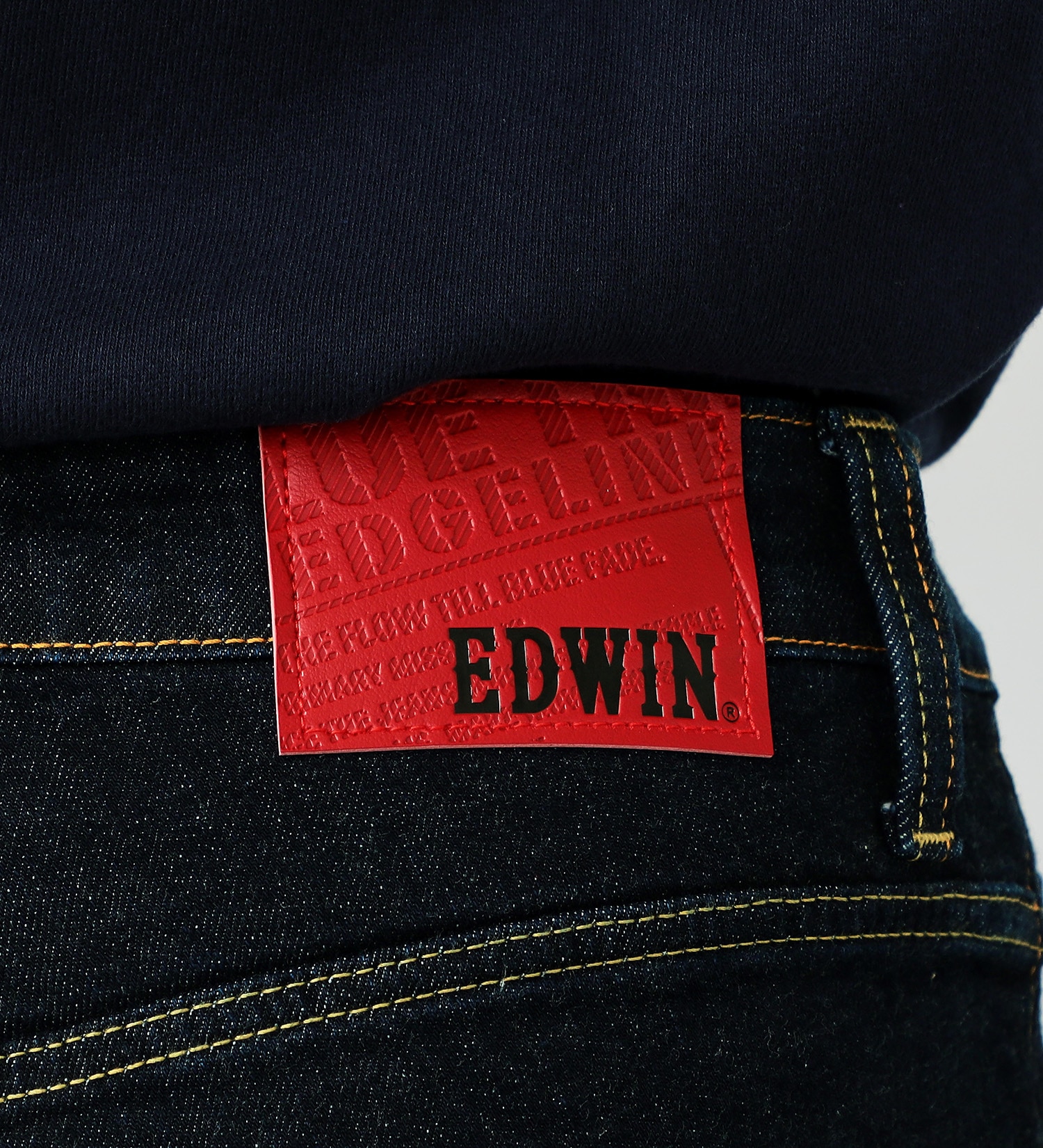 EDWIN(エドウイン)のEDGE LINE レギュラーストレートデニムジーンズ【アウトレット店舗・WEB限定】|パンツ/デニムパンツ/メンズ|インディゴブルー
