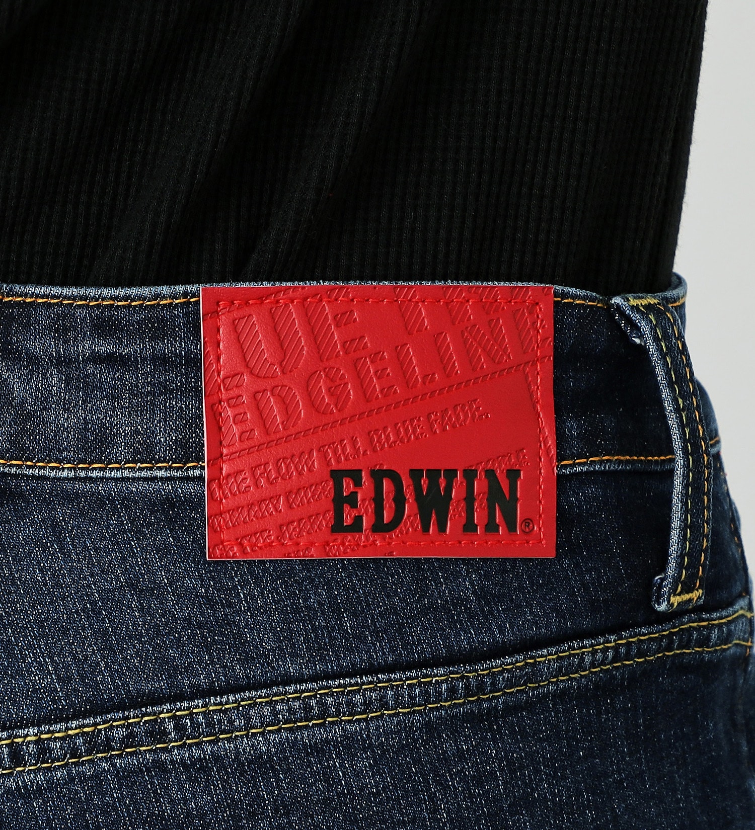 EDWIN(エドウイン)のEDGE LINE レギュラーストレートデニムジーンズ【アウトレット店舗・WEB限定】|パンツ/デニムパンツ/メンズ|濃色ブルー