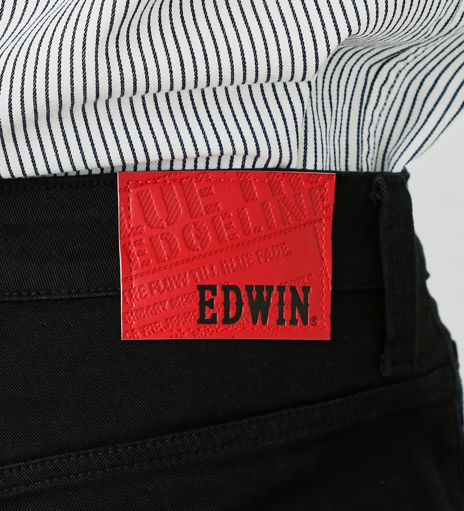 EDWIN(エドウイン)のEDGE LINE レギュラーストレートパンツ【アウトレット店舗・WEB限定】|パンツ/パンツ/メンズ|ブラック