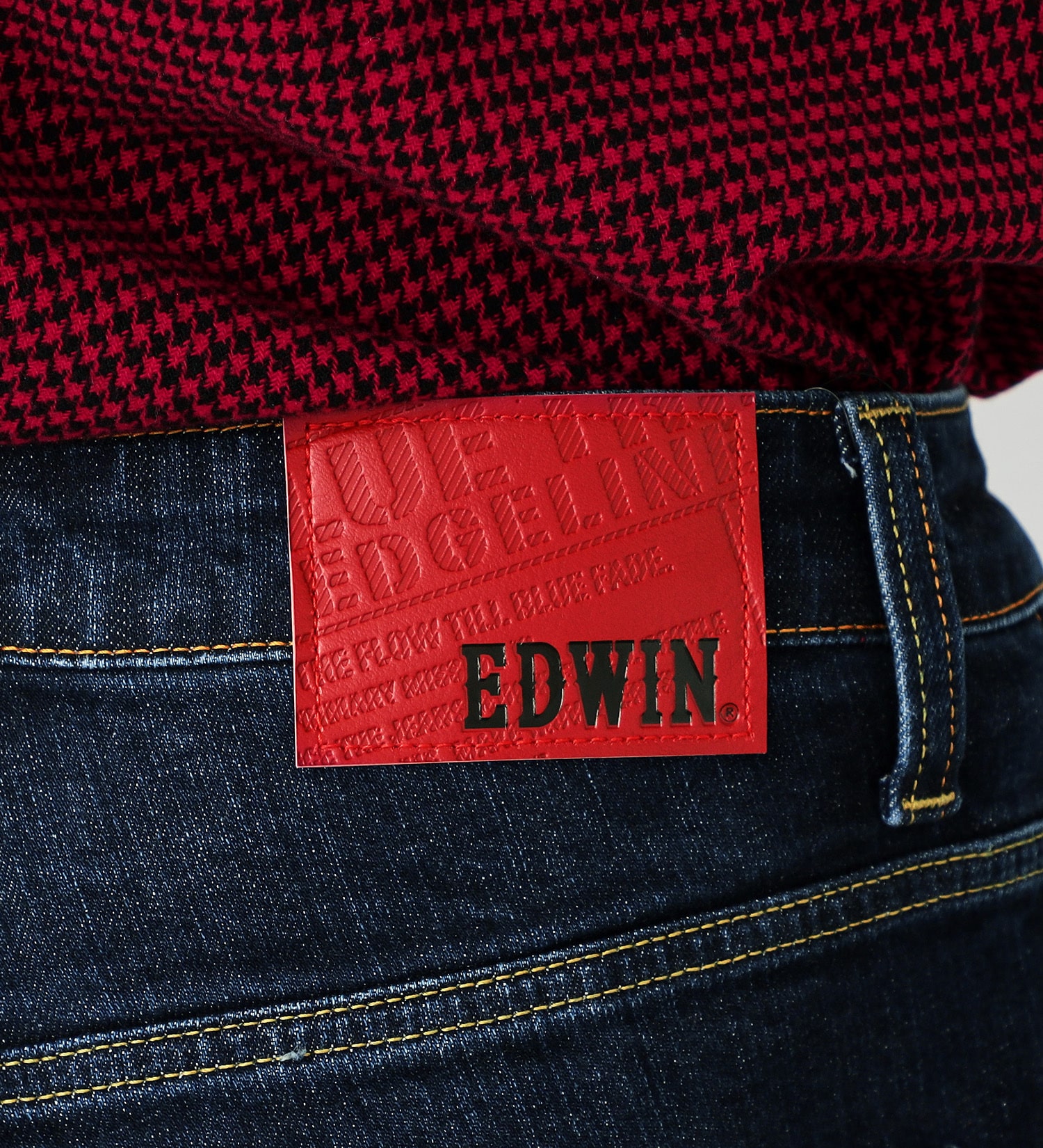 EDWIN(エドウイン)のEDGE LINE スリムテーパードデニムジーンズ【アウトレット店舗・WEB限定】|パンツ/デニムパンツ/メンズ|濃色ブルー