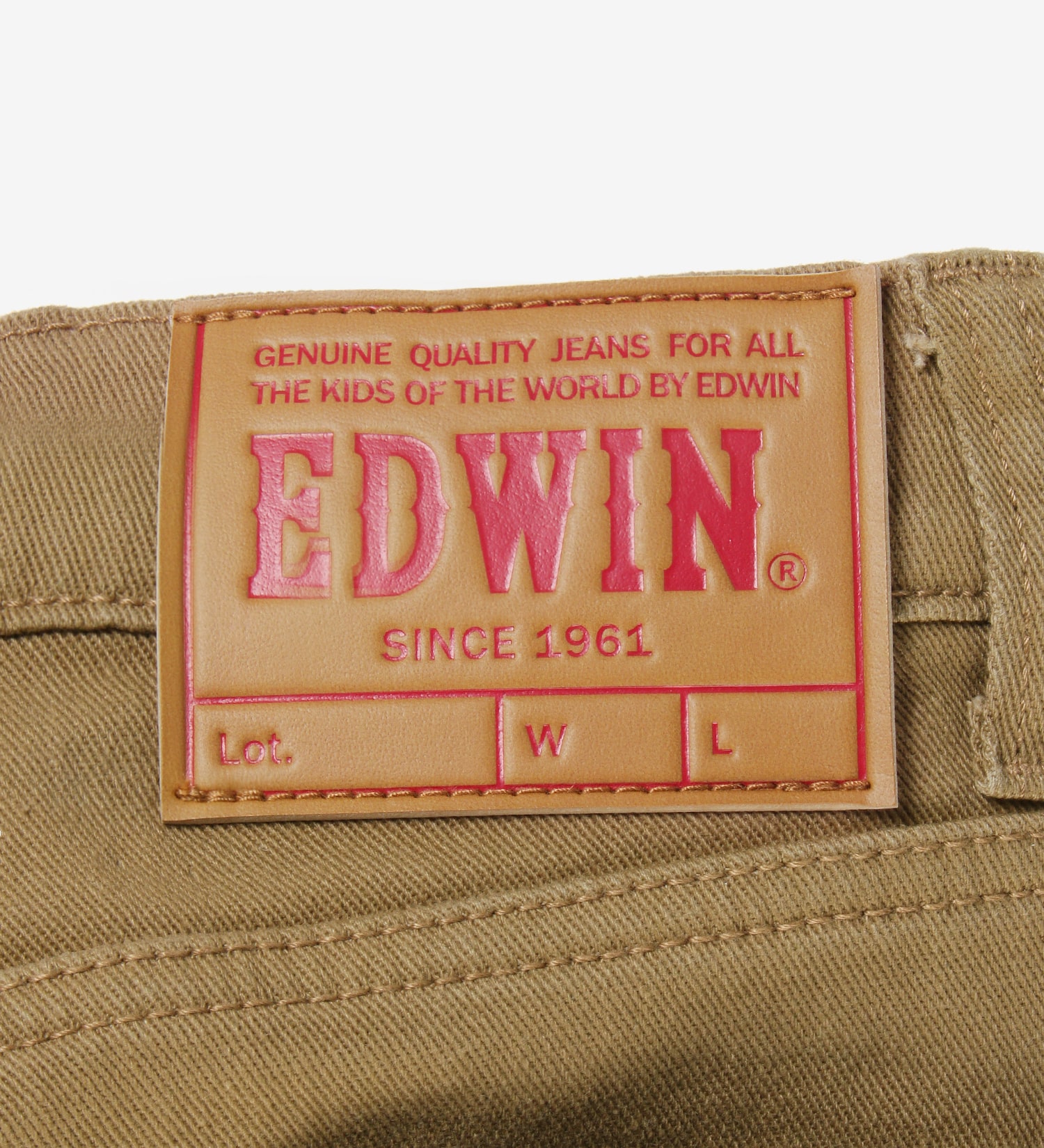 EDWIN(エドウイン)の【試着対象】キッズ ベーシックストレートパンツ 【130-160cm】|パンツ/パンツ/キッズ|ベージュ