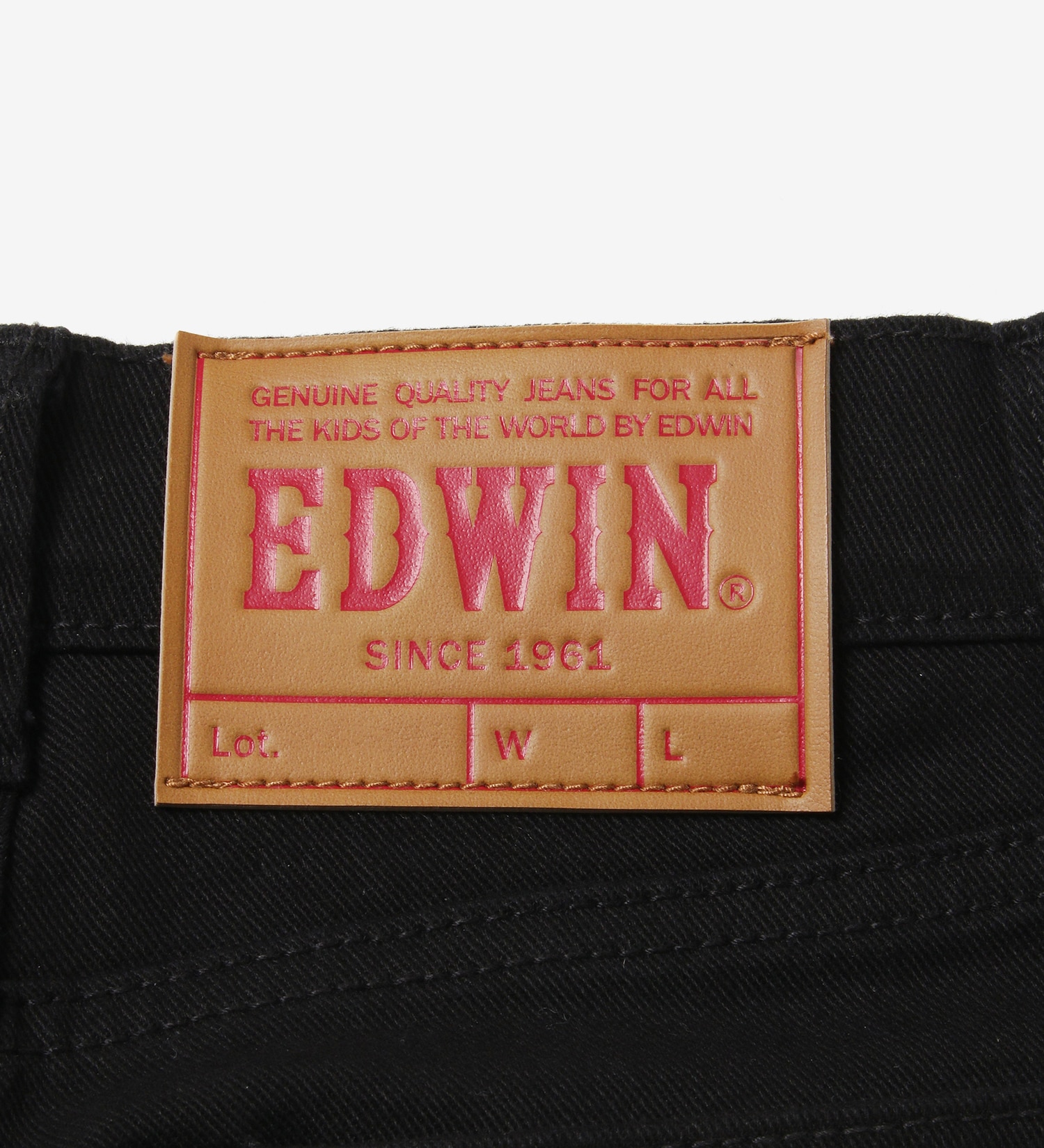 EDWIN(エドウイン)の【試着対象】キッズ ベーシックストレートパンツ 【130-160cm】|パンツ/パンツ/キッズ|ブラック