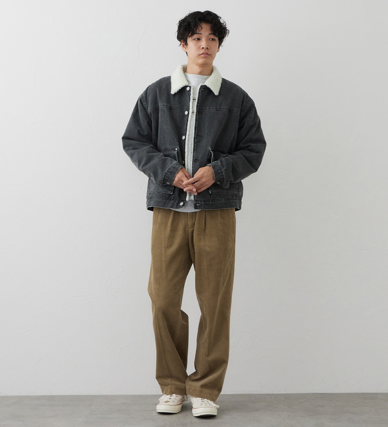 EDWIN(エドウイン)のコーデュロイ ツータック チノトラウザーパンツ|パンツ/チノパンツ/メンズ|ベージュ系その他