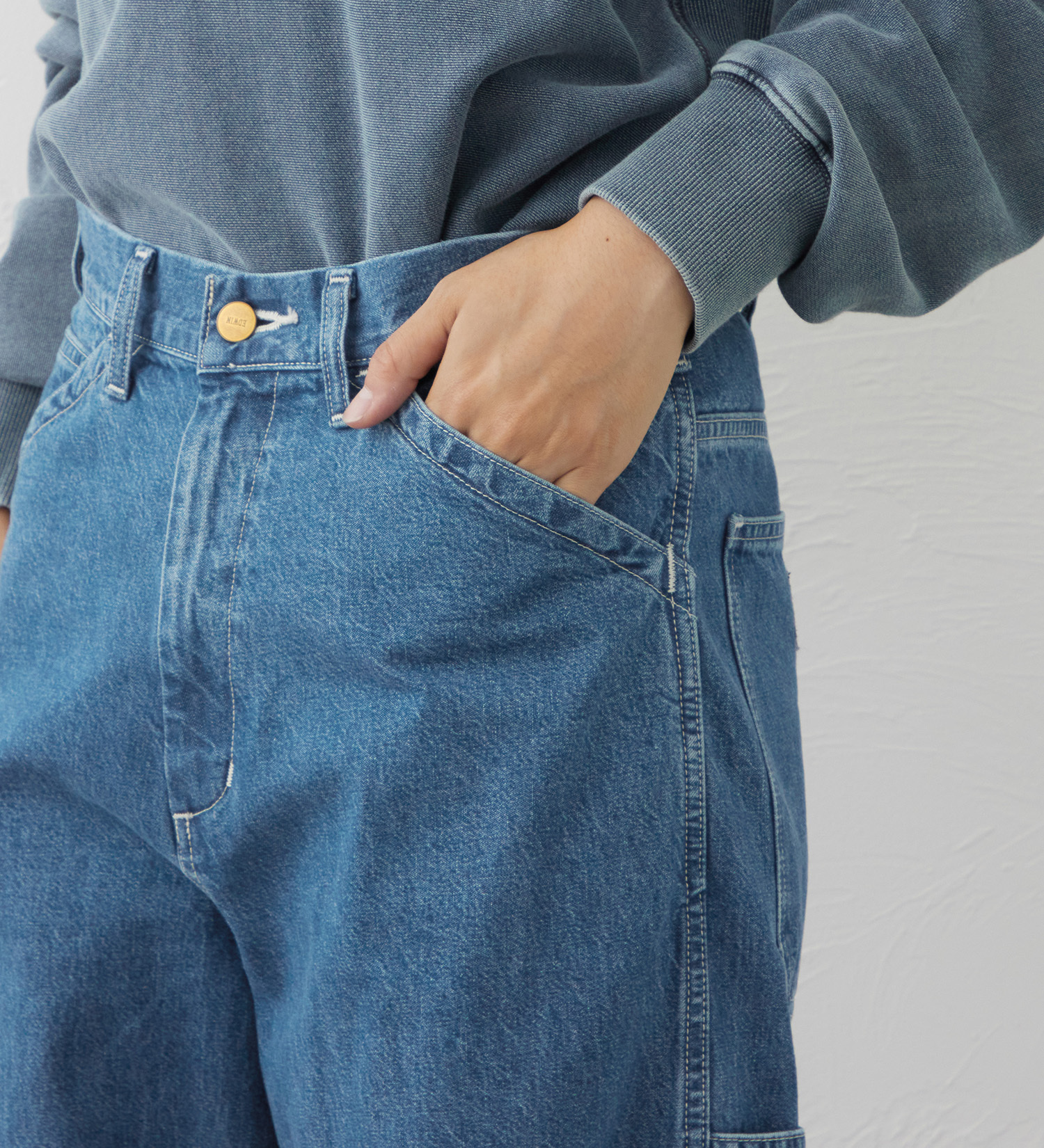 EDWIN(エドウイン)のEDWIN WORKWEAR スタンダードペインターパンツ|パンツ/デニム / ジーンズパンツ/メンズ|淡色ブルー