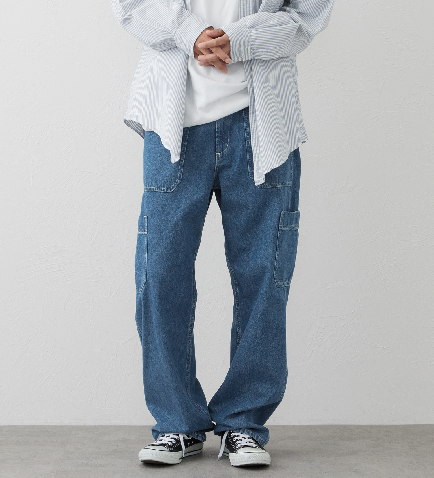 EDWIN(エドウイン)のEDWIN WORKWEAR シンチバックパンツ|パンツ/デニム / ジーンズパンツ/メンズ|淡色ブルー