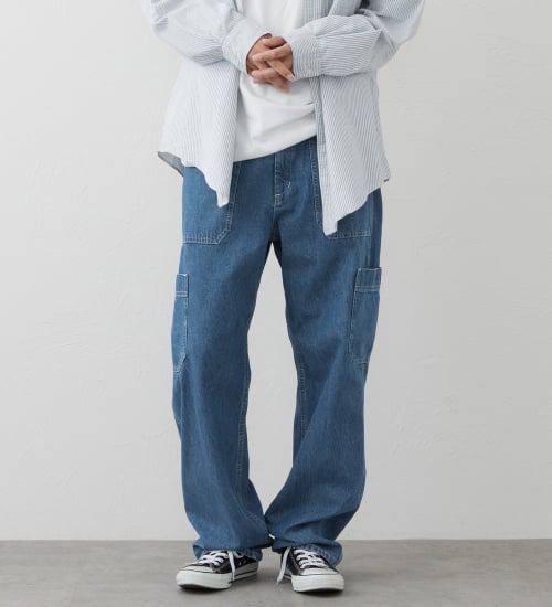 EDWIN(エドウイン)のEDWIN WORKWEAR シンチバックパンツ|パンツ/デニム / ジーンズパンツ/メンズ|淡色ブルー