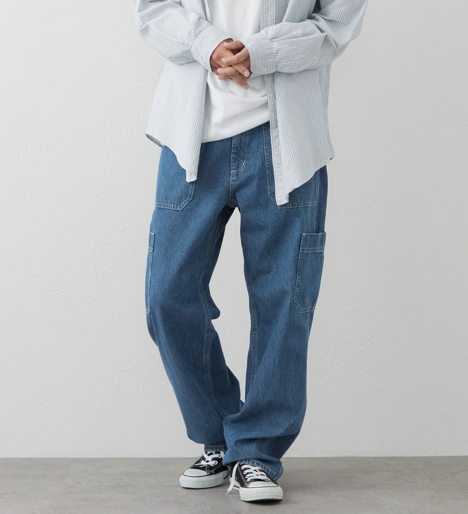 EDWIN(エドウイン)のEDWIN WORKWEAR シンチバックパンツ|パンツ/デニム / ジーンズパンツ/メンズ|淡色ブルー