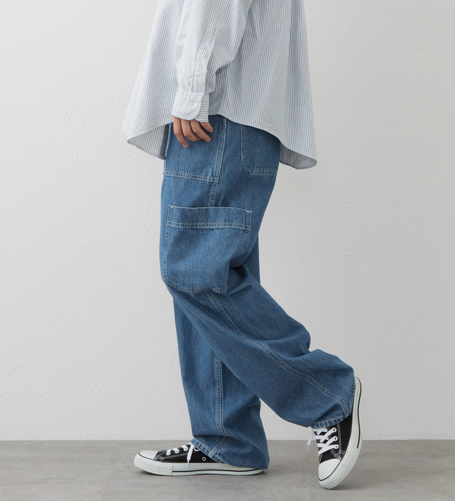 EDWIN(エドウイン)のEDWIN WORKWEAR シンチバックパンツ|パンツ/デニム / ジーンズパンツ/メンズ|淡色ブルー