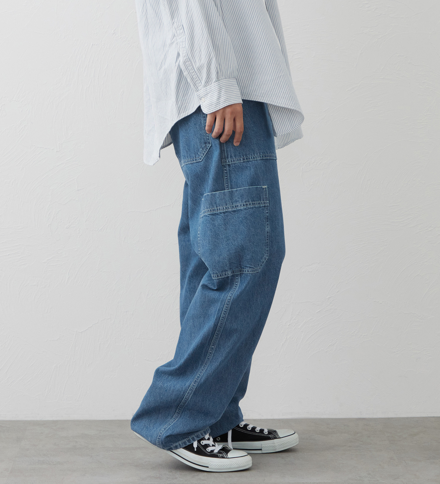 EDWIN(エドウイン)のEDWIN WORKWEAR シンチバックパンツ|パンツ/デニム / ジーンズパンツ/メンズ|淡色ブルー