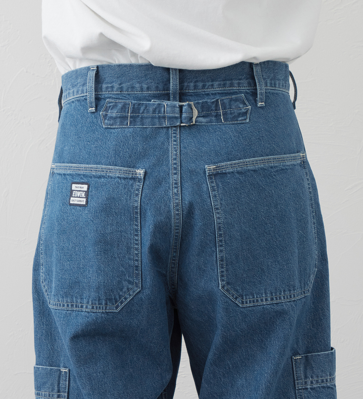 EDWIN(エドウイン)のEDWIN WORKWEAR シンチバックパンツ|パンツ/デニム / ジーンズパンツ/メンズ|淡色ブルー