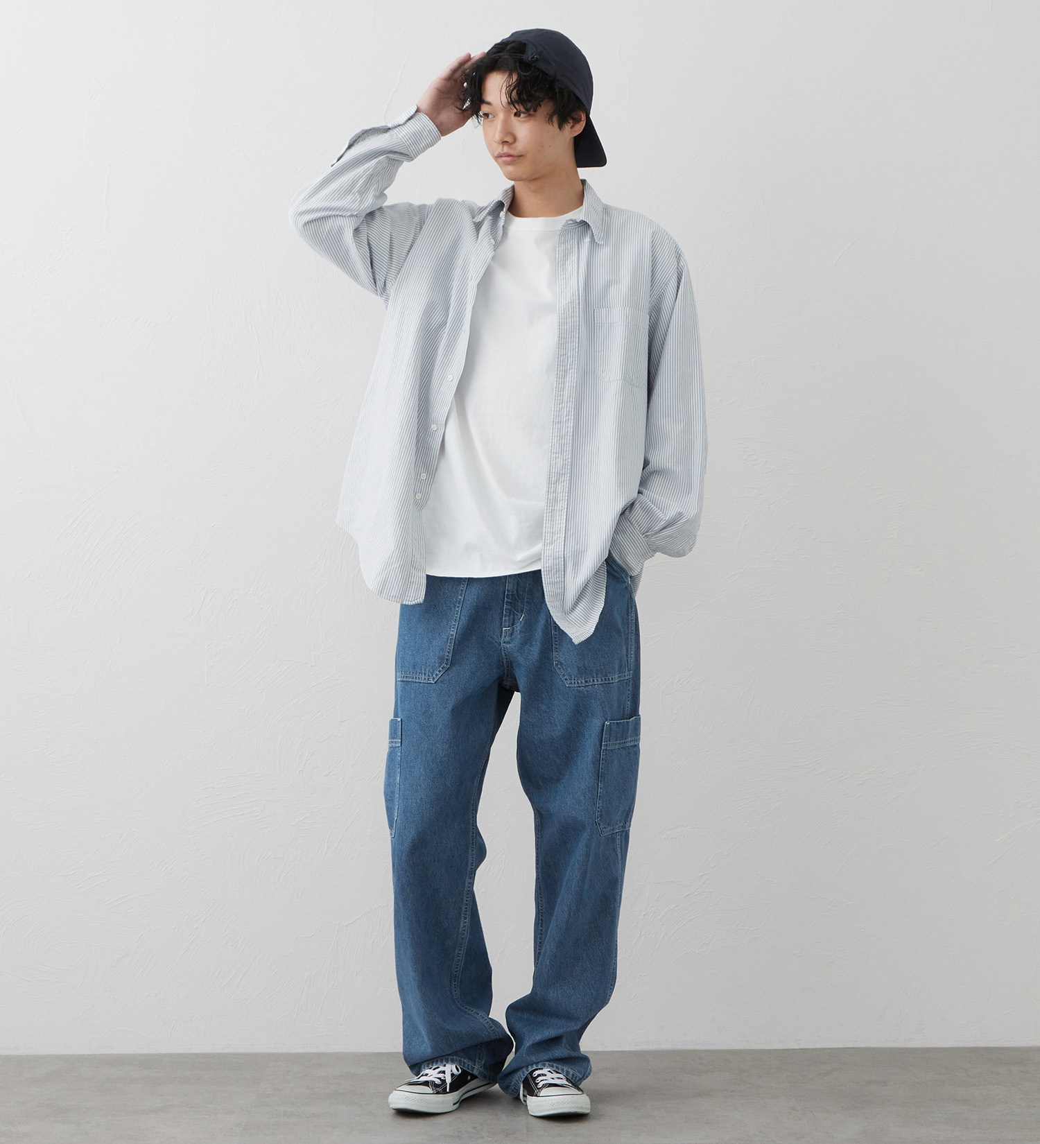 EDWIN(エドウイン)のEDWIN WORKWEAR シンチバックパンツ|パンツ/デニム / ジーンズパンツ/メンズ|淡色ブルー