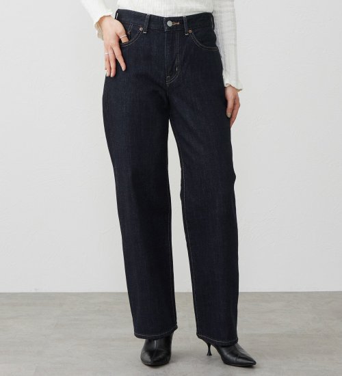 EDWIN(エドウイン)の【試着対象】ルーズストレート デニムパンツ ジーンズ|パンツ/デニム/レディース|インディゴブルー