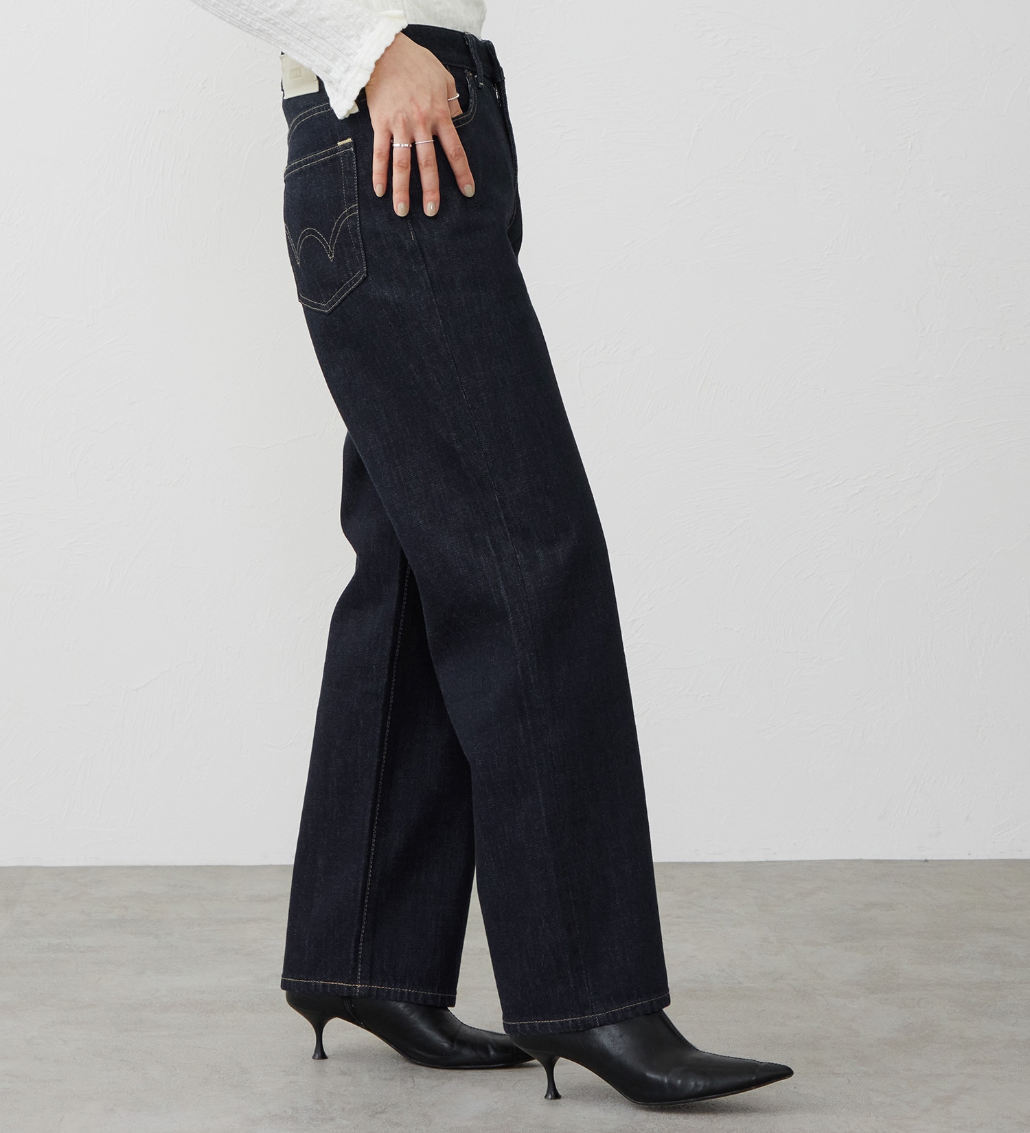 EDWIN(エドウイン)の【試着対象】ルーズストレート デニムパンツ ジーンズ|パンツ/デニム / ジーンズパンツ/レディース|インディゴブルー