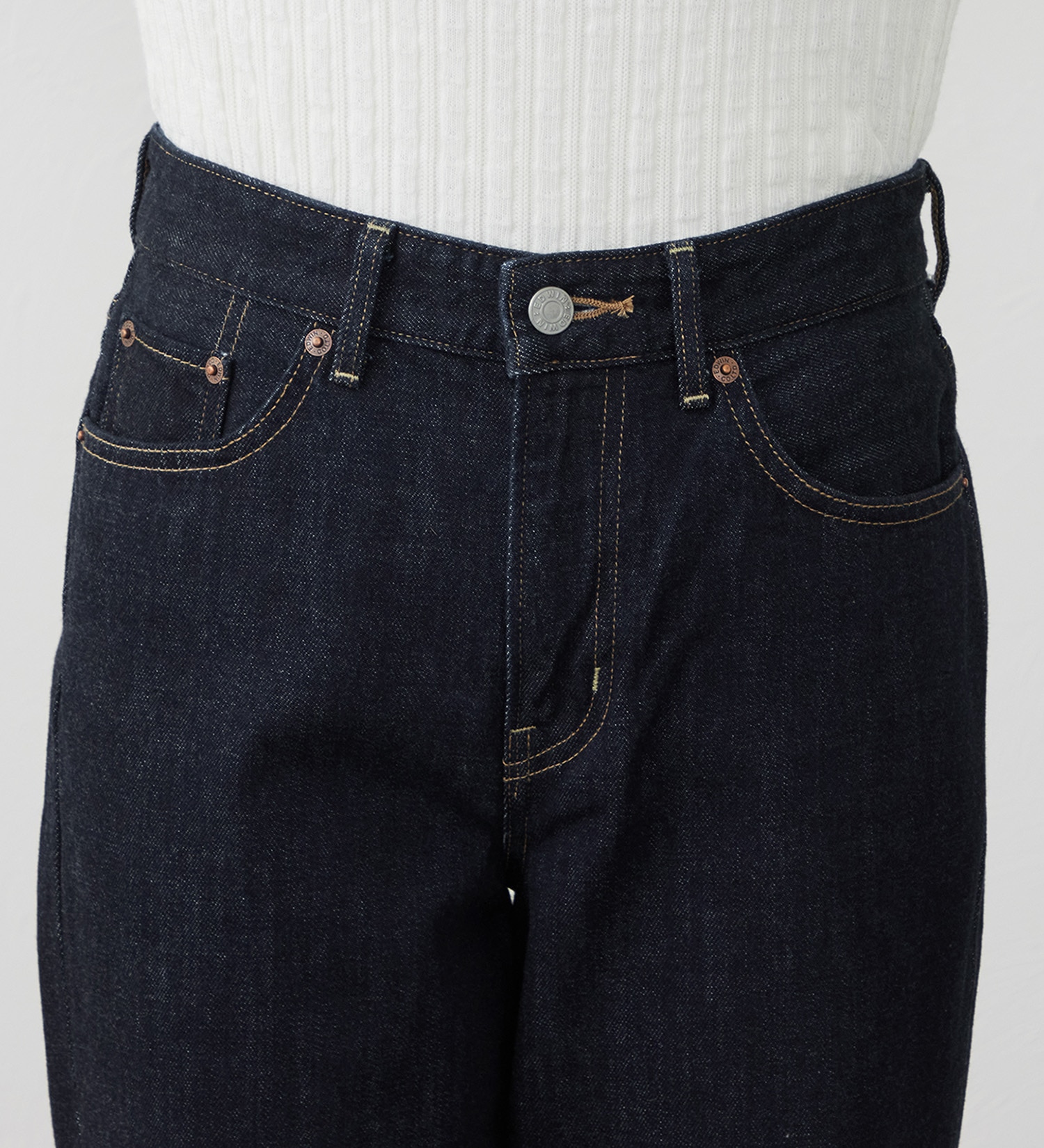 EDWIN(エドウイン)の【試着対象】ルーズストレート デニムパンツ ジーンズ|パンツ/デニム / ジーンズパンツ/レディース|インディゴブルー