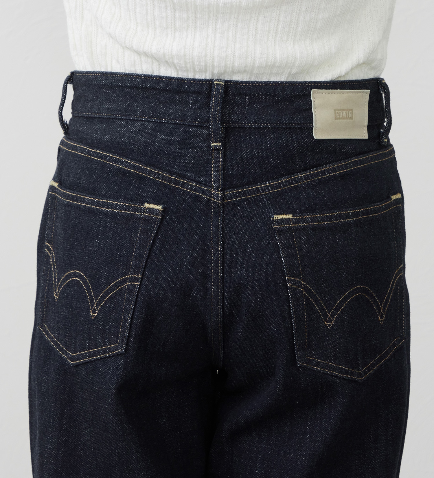 EDWIN(エドウイン)の【試着対象】ルーズストレート デニムパンツ ジーンズ|パンツ/デニム / ジーンズパンツ/レディース|インディゴブルー