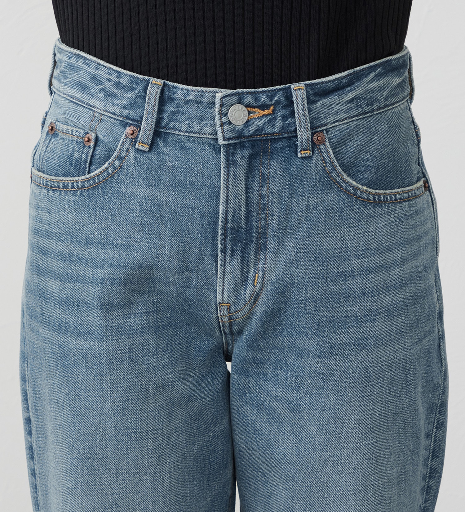 EDWIN(エドウイン)の【試着対象】ルーズストレート デニムパンツ ジーンズ|パンツ/デニム / ジーンズパンツ/レディース|淡色ブルー