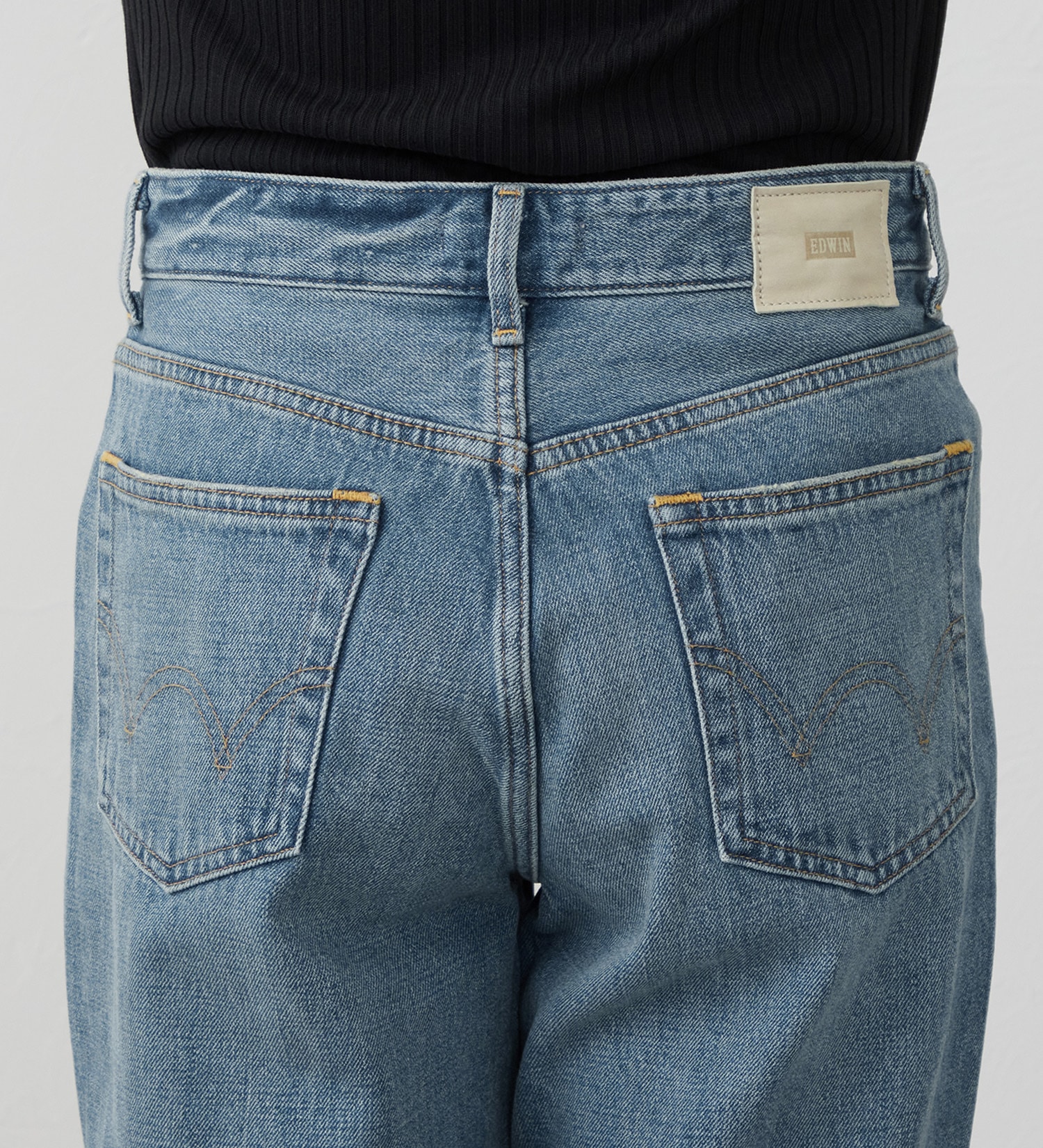 EDWIN(エドウイン)の【試着対象】ルーズストレート デニムパンツ ジーンズ|パンツ/デニム / ジーンズパンツ/レディース|淡色ブルー