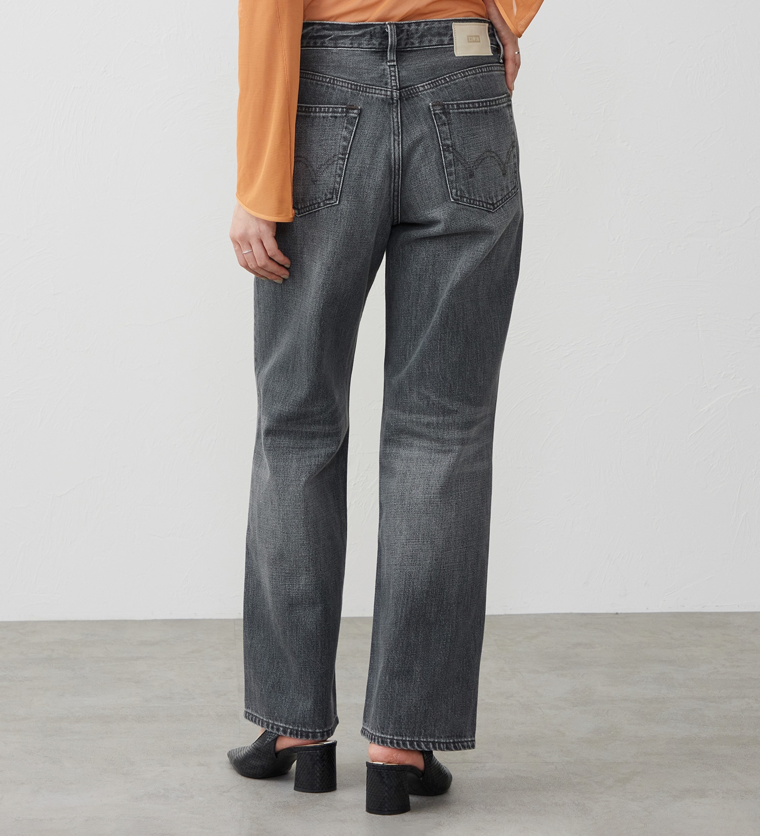 EDWIN(エドウイン)の【試着対象】ルーズストレート デニムパンツ ジーンズ|パンツ/デニム / ジーンズパンツ/レディース|ブラックデニム