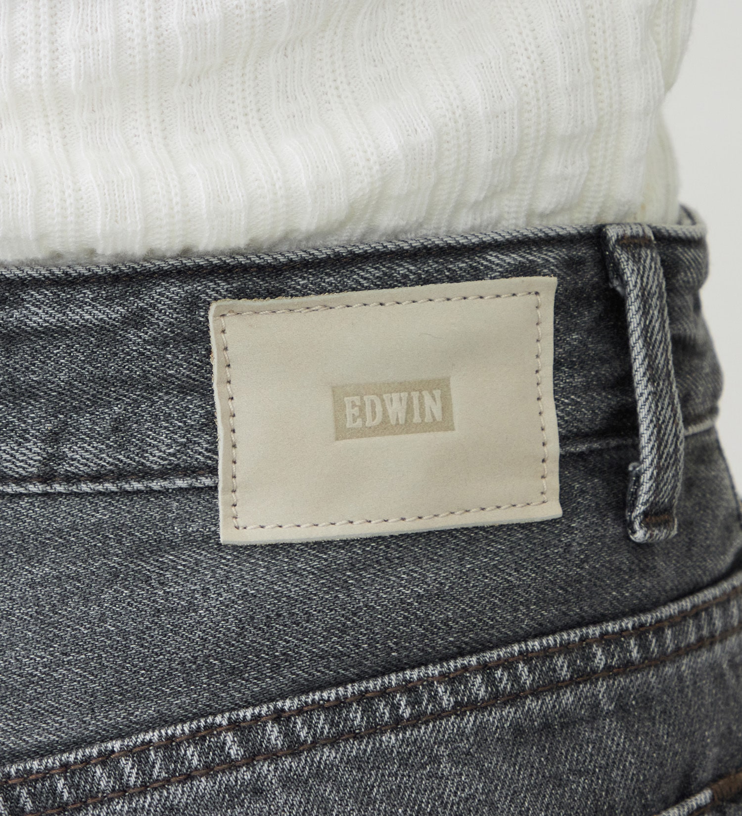 EDWIN(エドウイン)の【試着対象】ワイドストレート デニムパンツ ジーンズ|パンツ/デニム / ジーンズパンツ/レディース|ブラックデニム