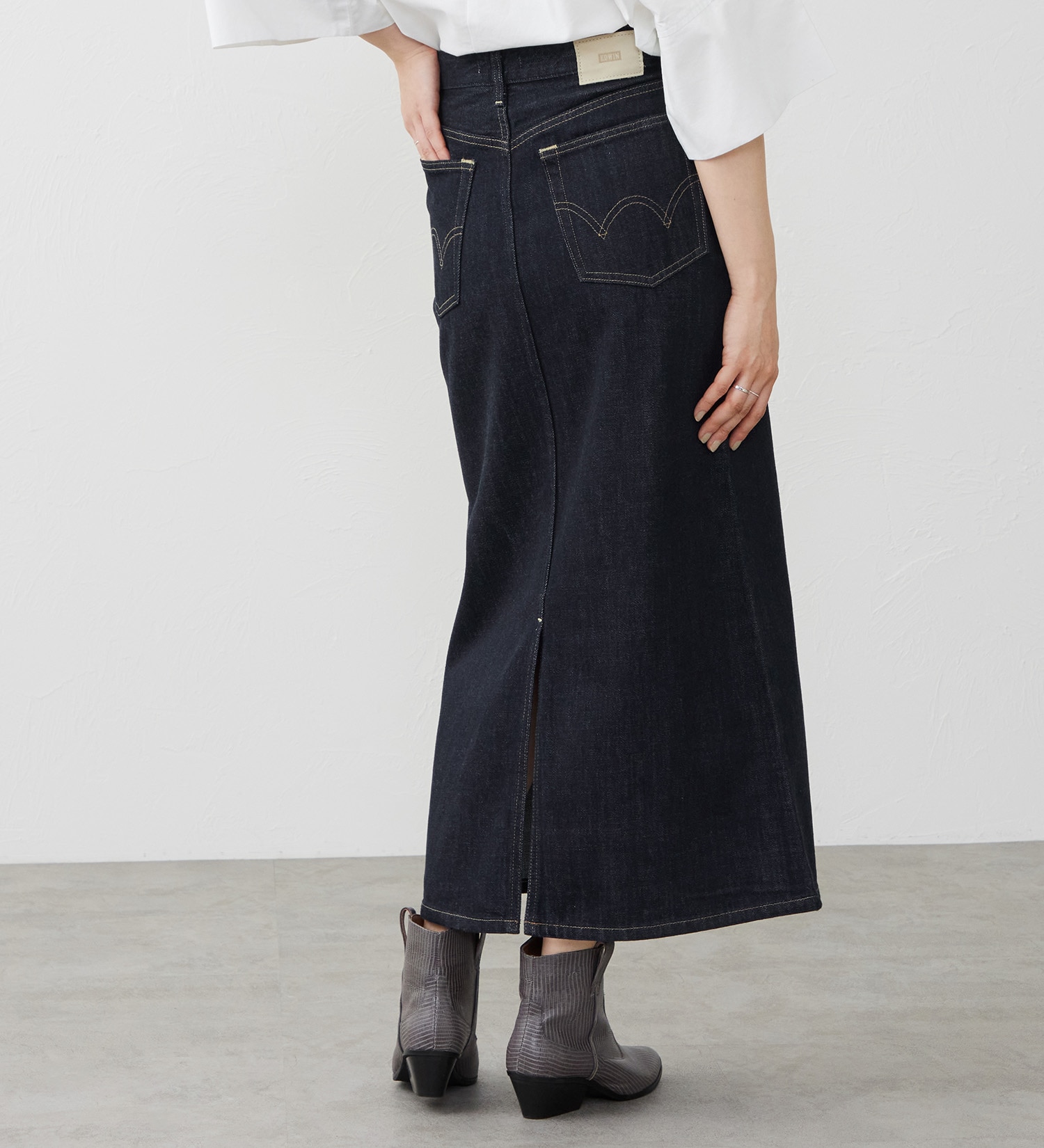 EDWIN(エドウイン)の【試着対象】デニムロングスカート|スカート/デニムスカート/レディース|インディゴブルー