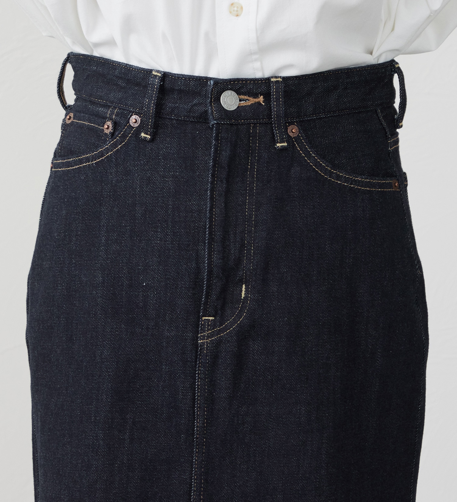 EDWIN(エドウイン)の【試着対象】デニムロングスカート|スカート/デニムスカート/レディース|インディゴブルー