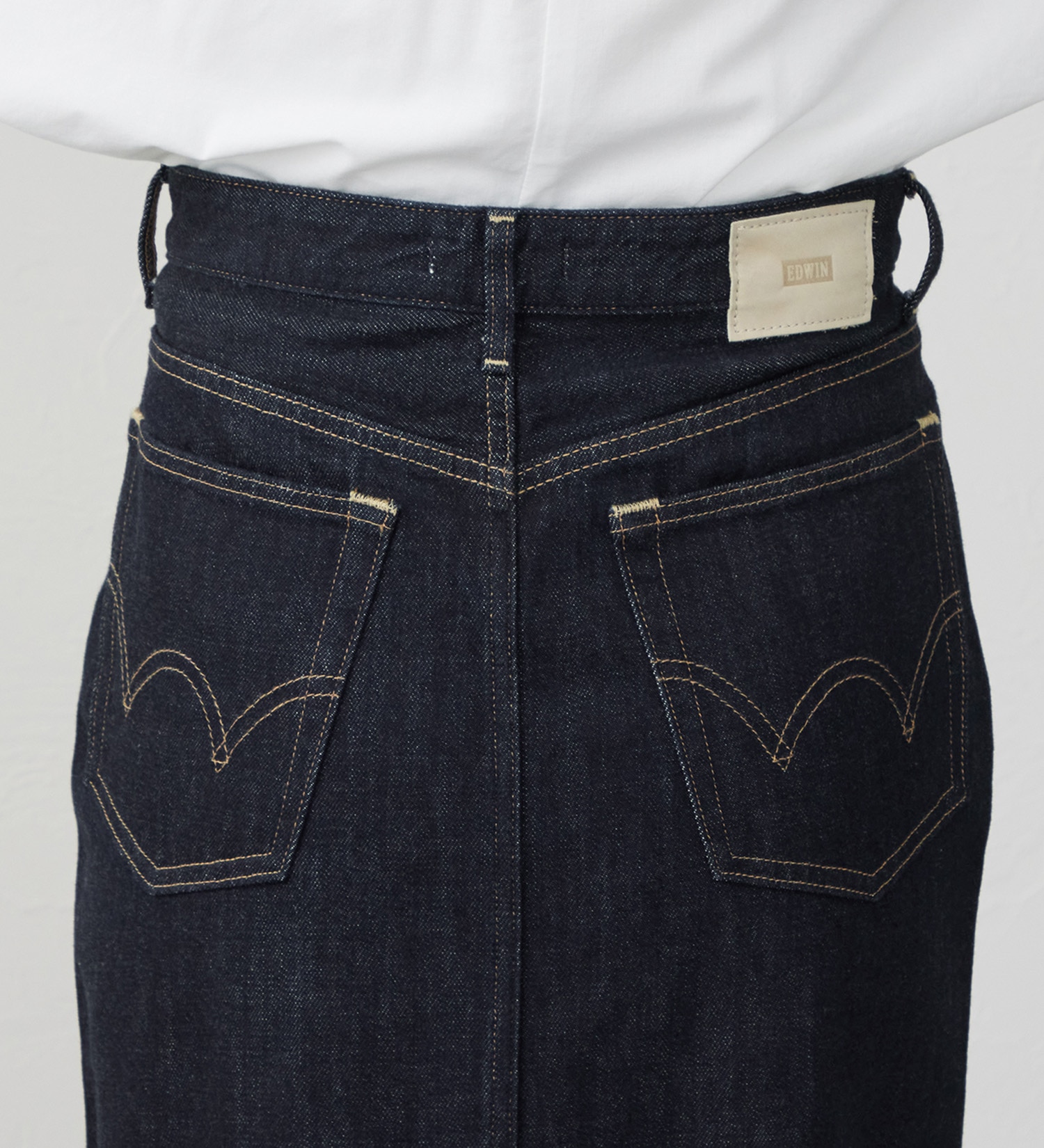 EDWIN(エドウイン)の【試着対象】デニムロングスカート|スカート/デニムスカート/レディース|インディゴブルー