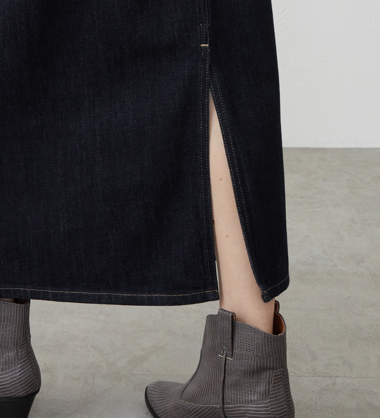 EDWIN(エドウイン)の【試着対象】デニムロングスカート|スカート/デニムスカート/レディース|インディゴブルー