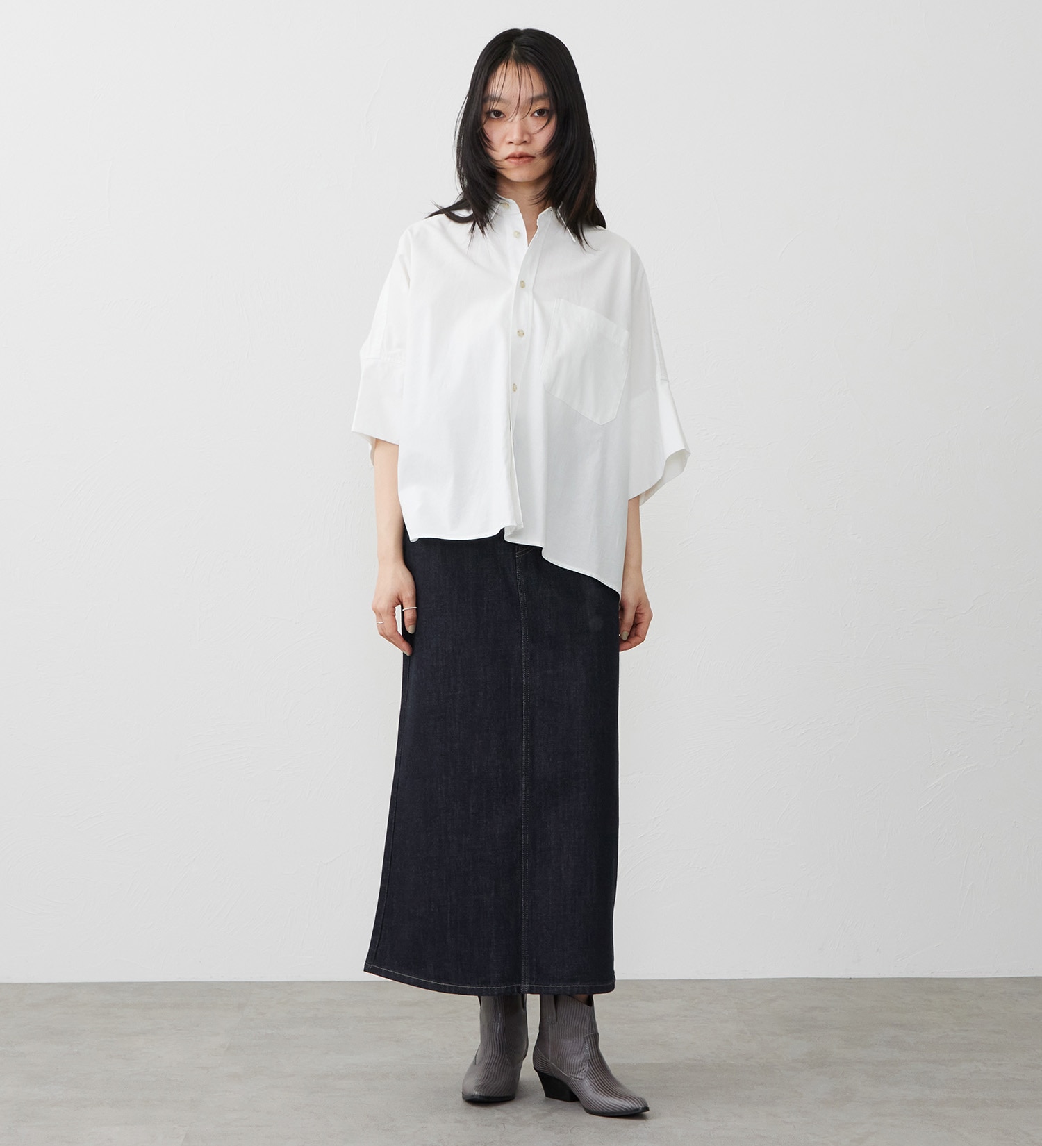 EDWIN(エドウイン)の【試着対象】デニムロングスカート|スカート/デニムスカート/レディース|インディゴブルー