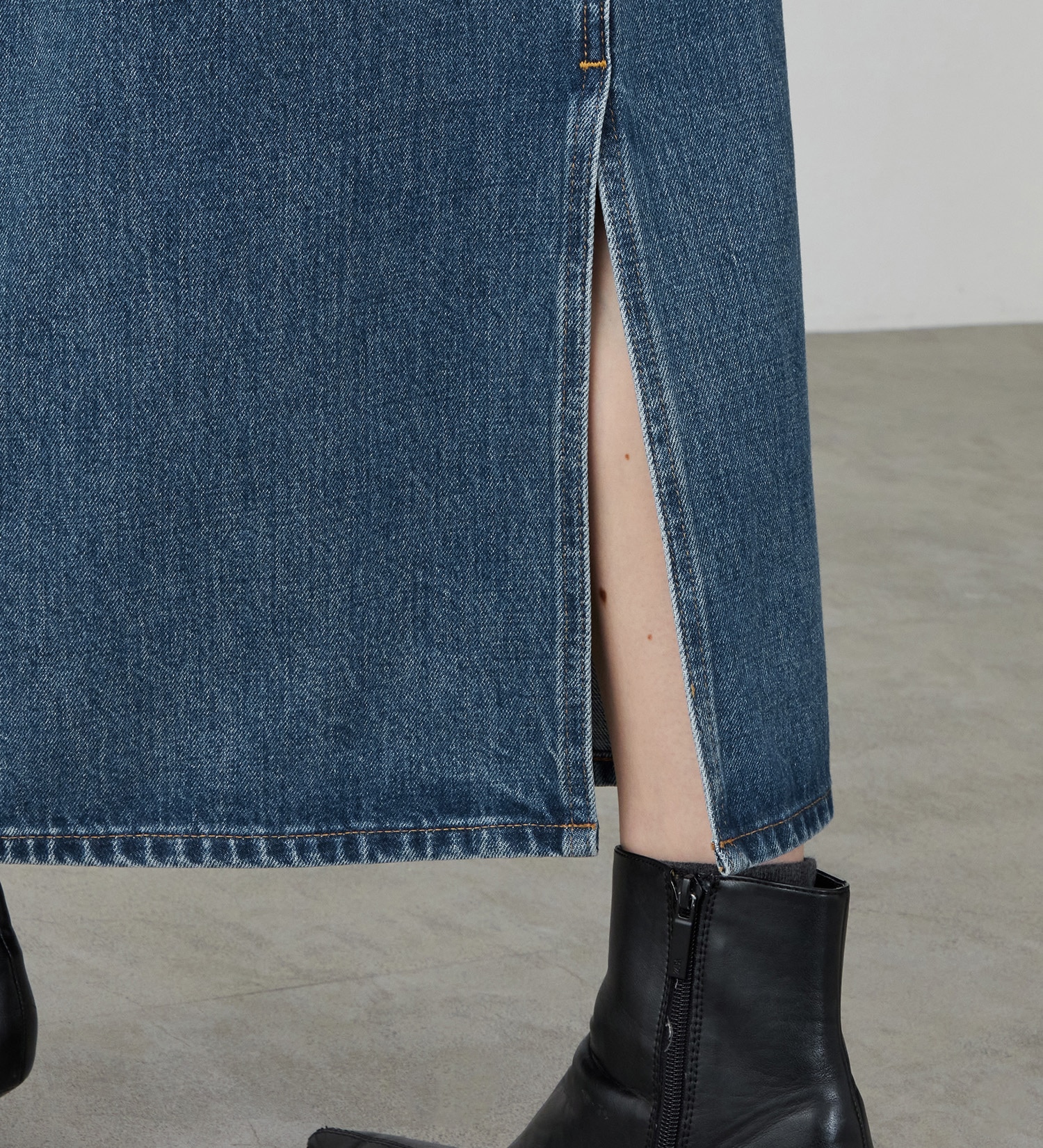 EDWIN(エドウイン)の【試着対象】デニムロングスカート|スカート/デニムスカート/レディース|淡色ブルー