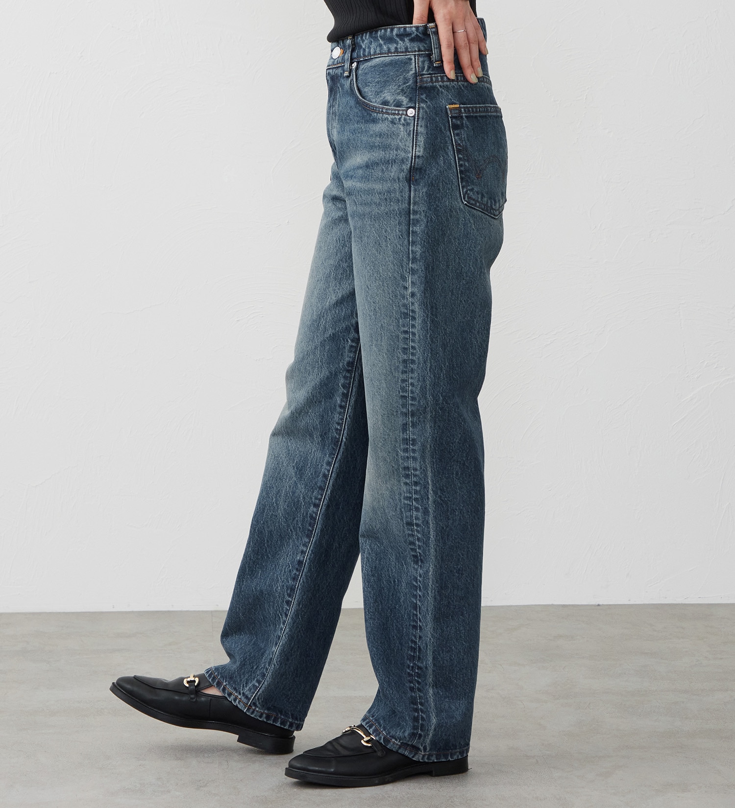 EDWIN(エドウイン)の【試着対象】503 ストレート デニムパンツ ジーンズ|パンツ/デニム / ジーンズパンツ/レディース|濃色ブルー