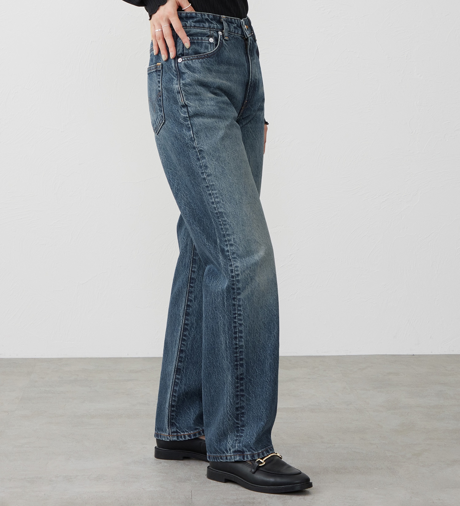 EDWIN(エドウイン)の【試着対象】503 ストレート デニムパンツ ジーンズ|パンツ/デニム / ジーンズパンツ/レディース|濃色ブルー